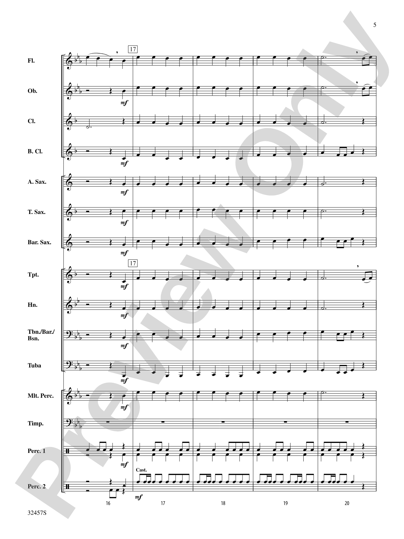Fum, Fum, Fum: Concert Band Conductor Score & Parts