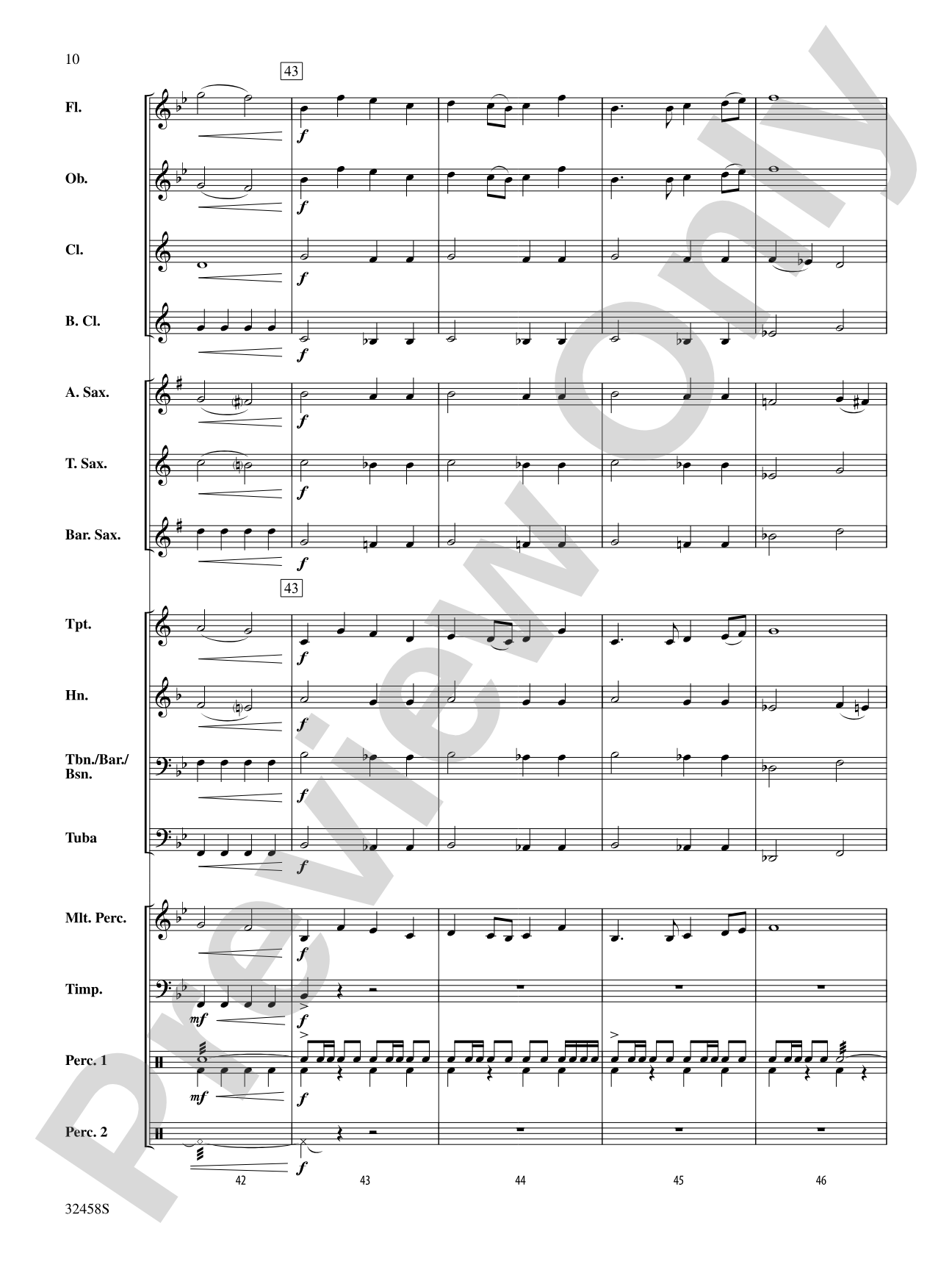 Ovation: Concert Band Conductor Score & Parts