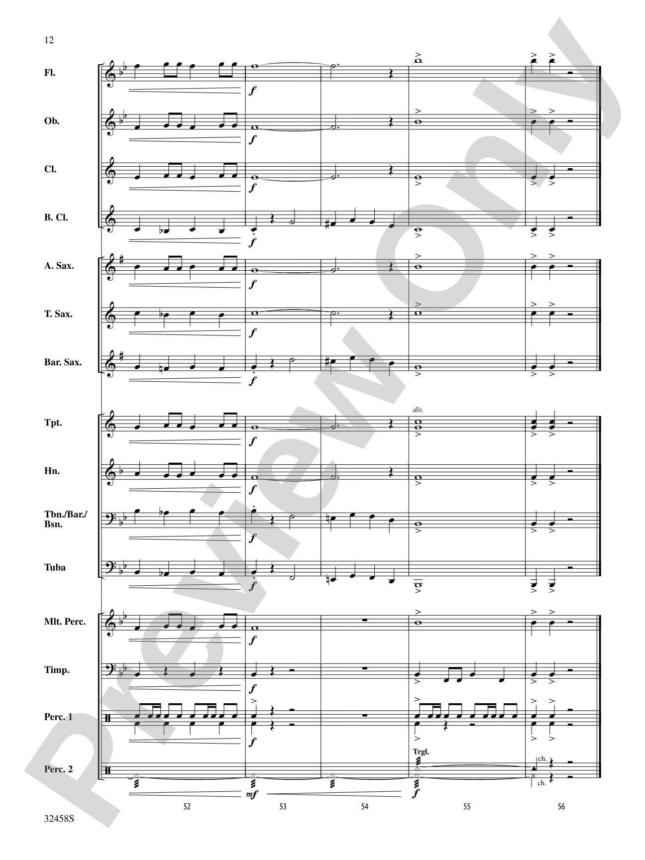 Ovation: Concert Band Conductor Score & Parts