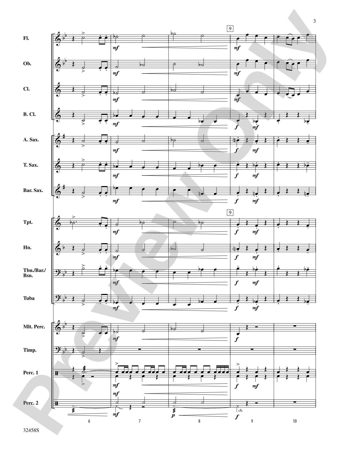 Ovation: Concert Band Conductor Score & Parts