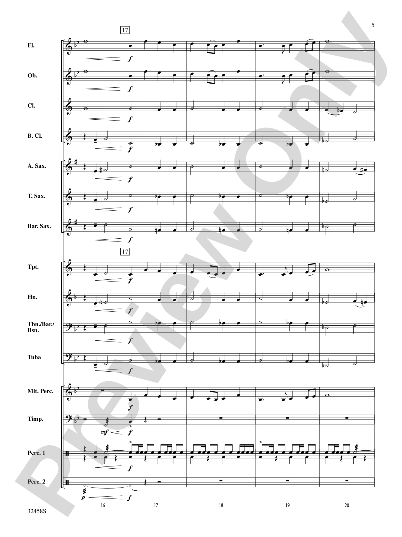 Ovation: Concert Band Conductor Score & Parts