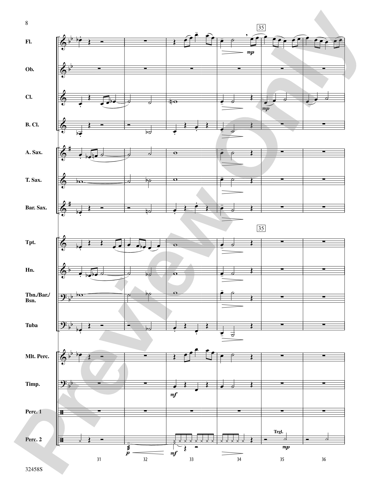 Ovation: Concert Band Conductor Score & Parts