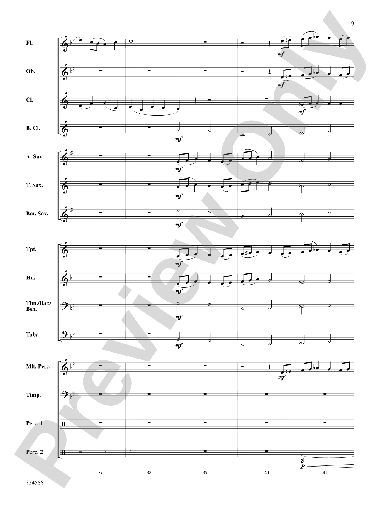 Ovation: Concert Band Conductor Score & Parts