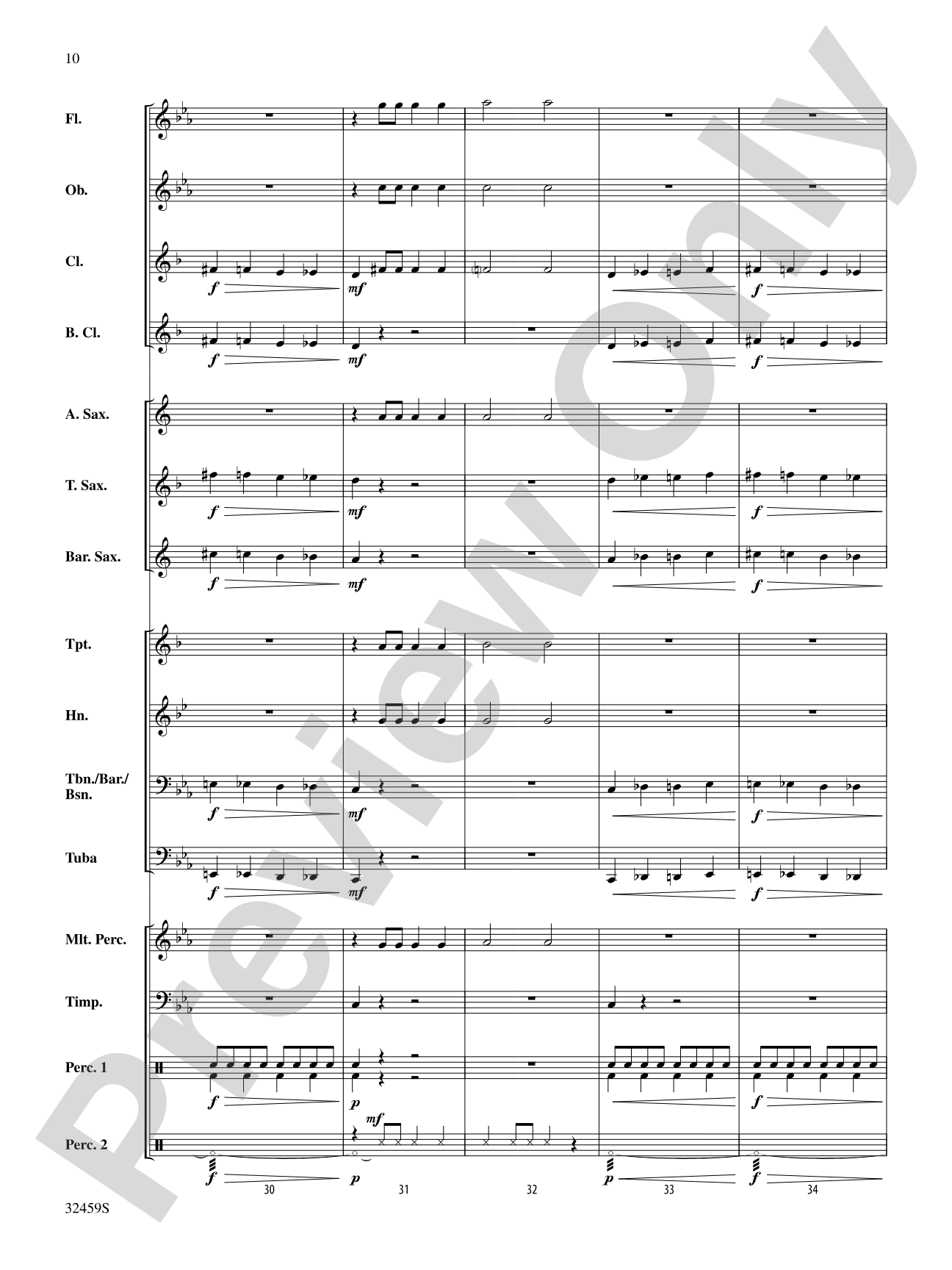 Royal March of the Lion: Score