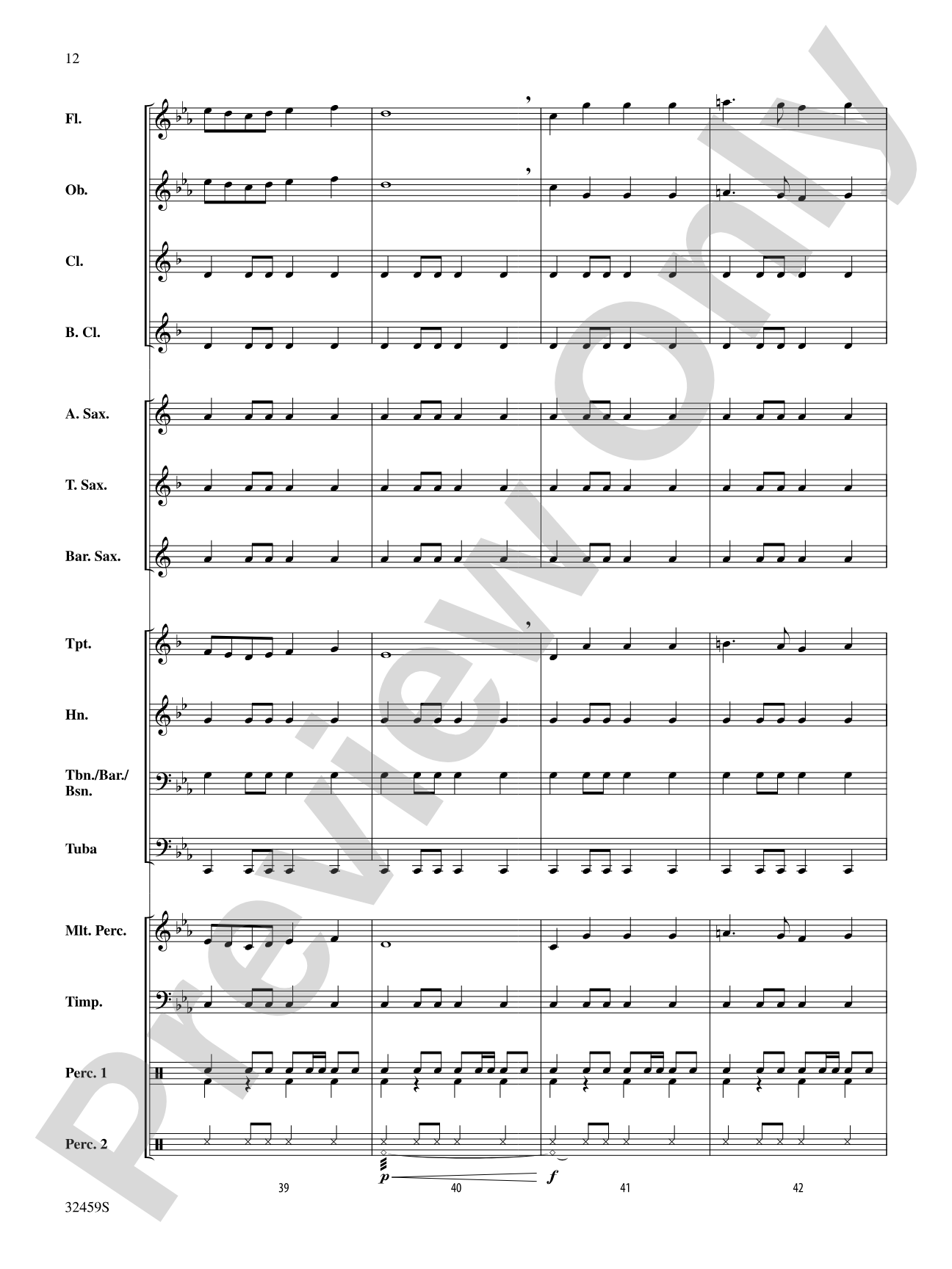 Royal March of the Lion: Score