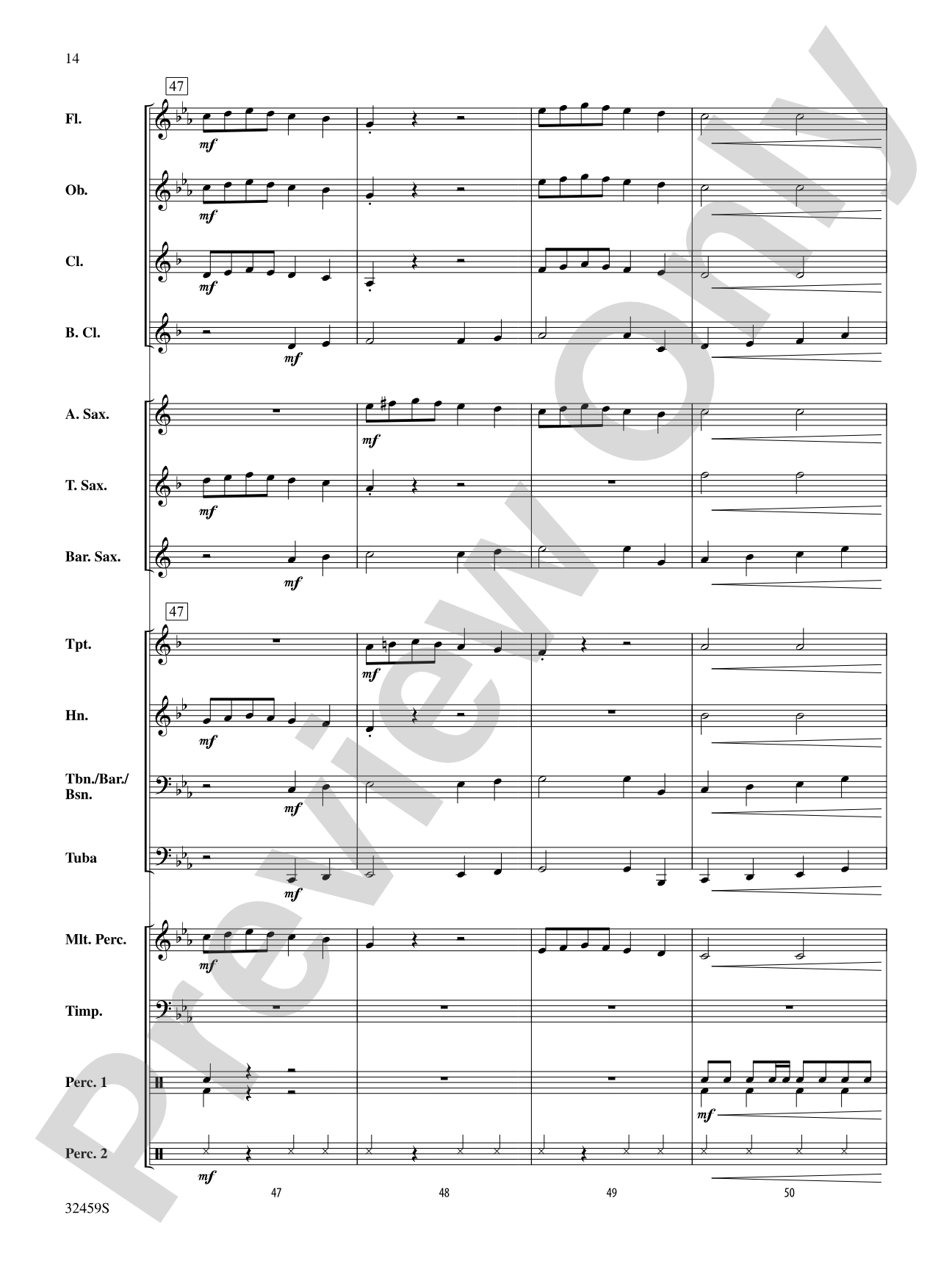 Royal March of the Lion: Score