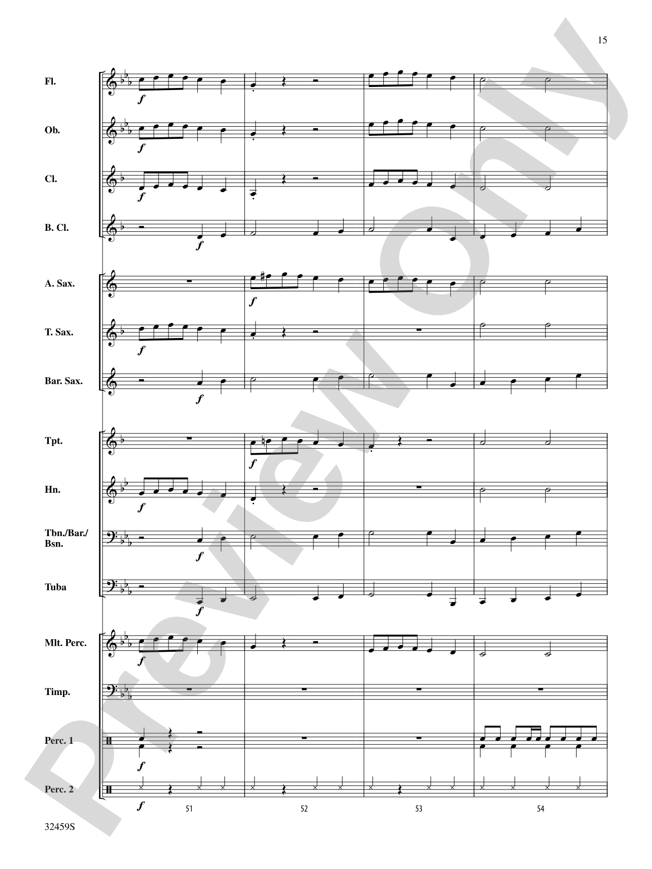 Royal March of the Lion: Score