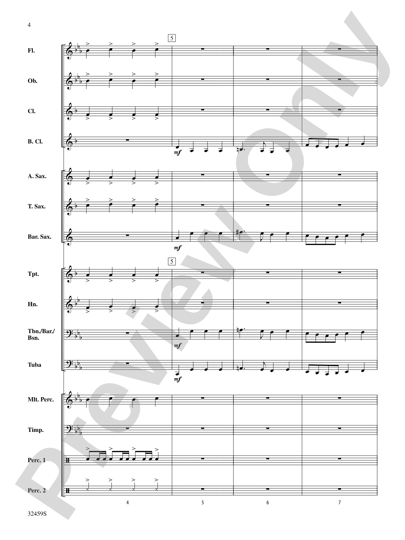 Royal March of the Lion: Score