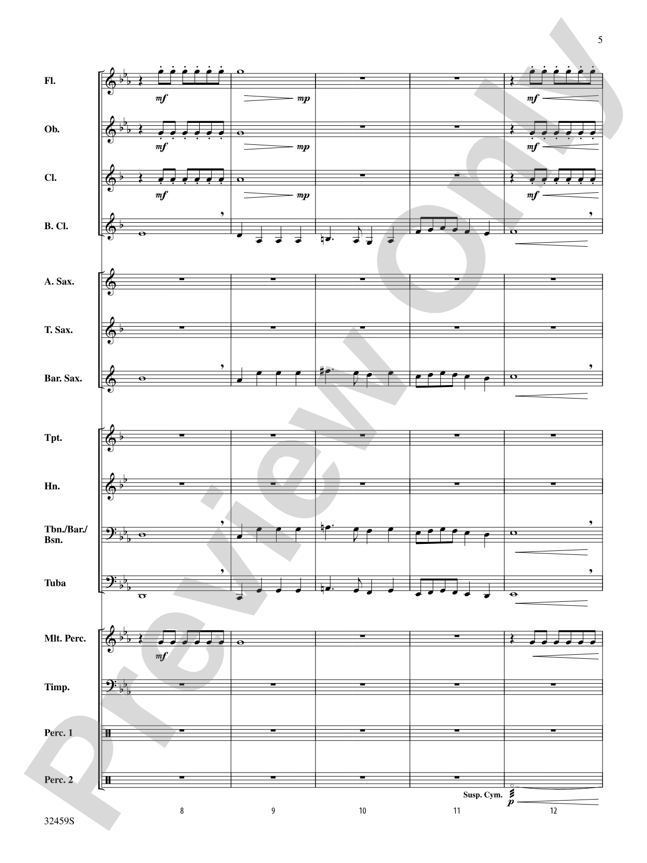 Royal March of the Lion: Score