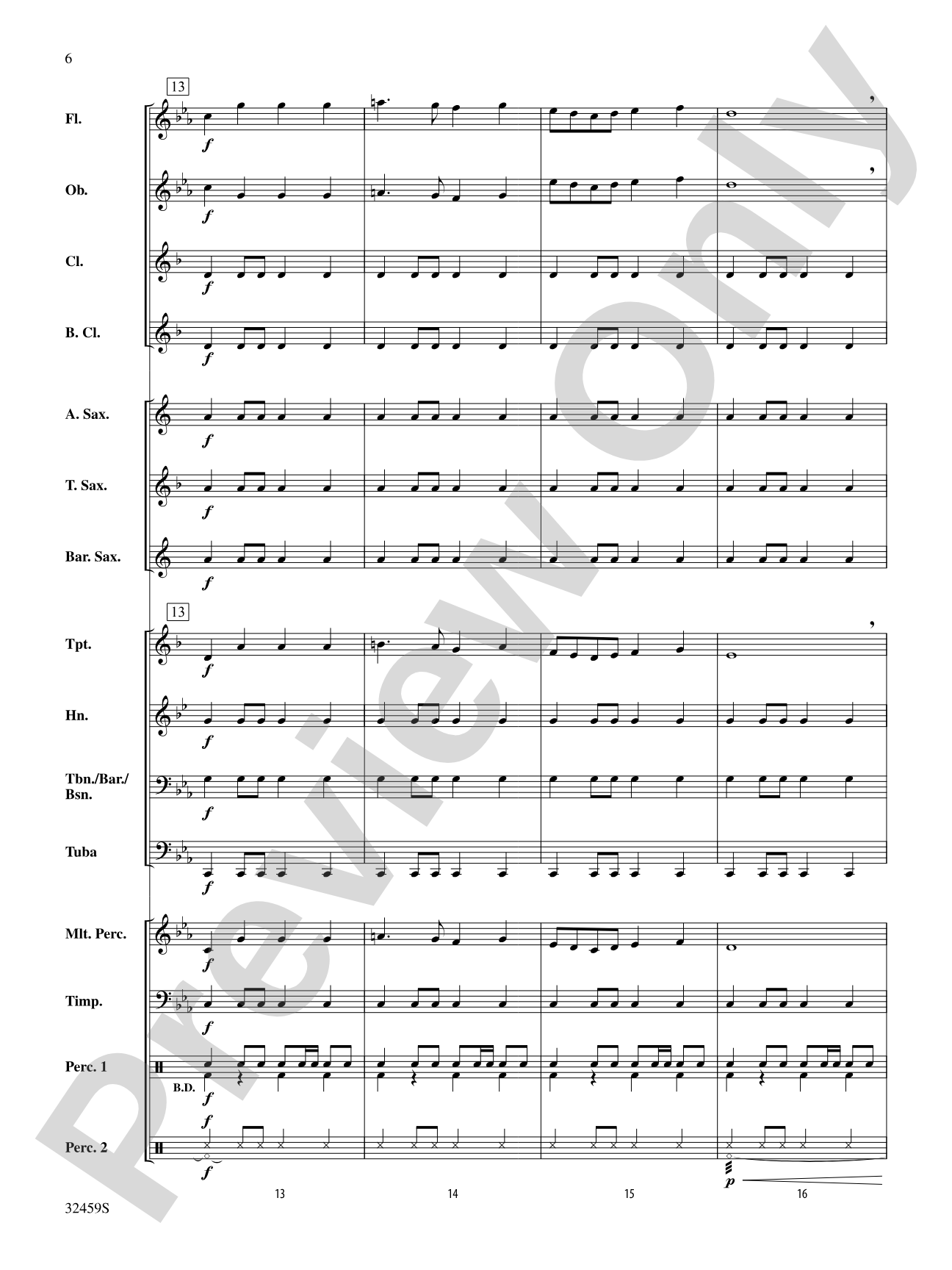 Royal March of the Lion: Score
