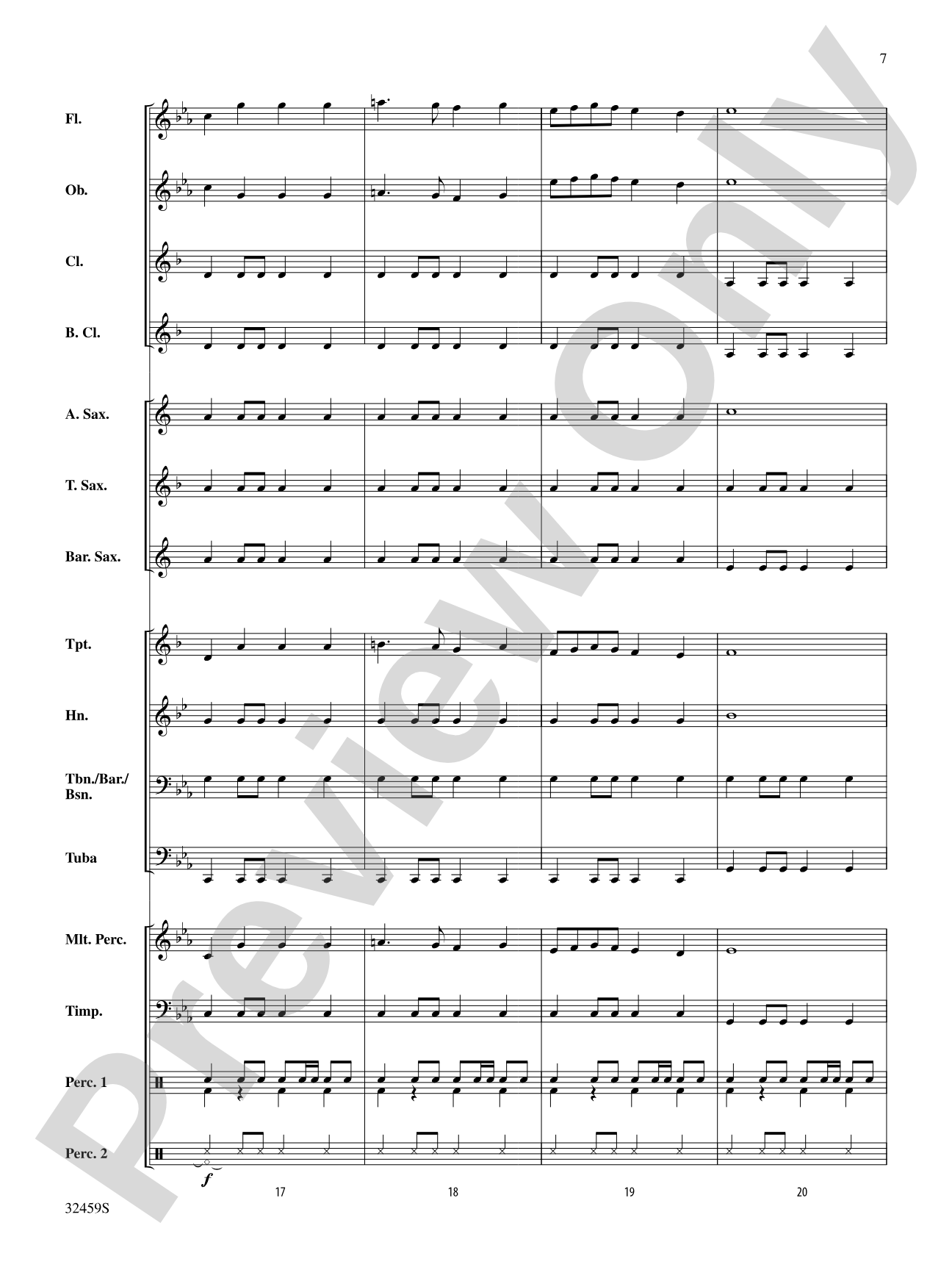 Royal March of the Lion: Score