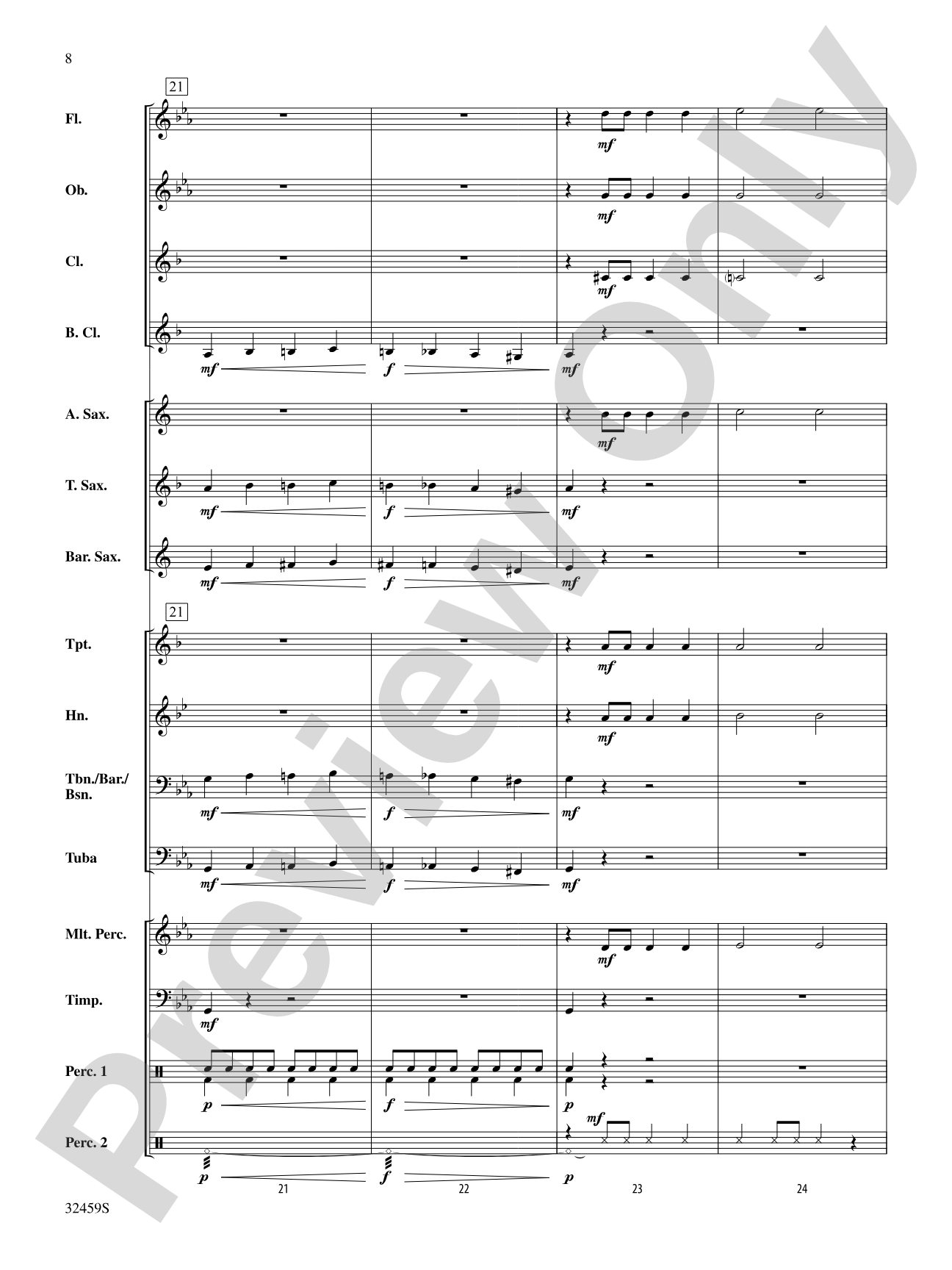 Royal March of the Lion: Score