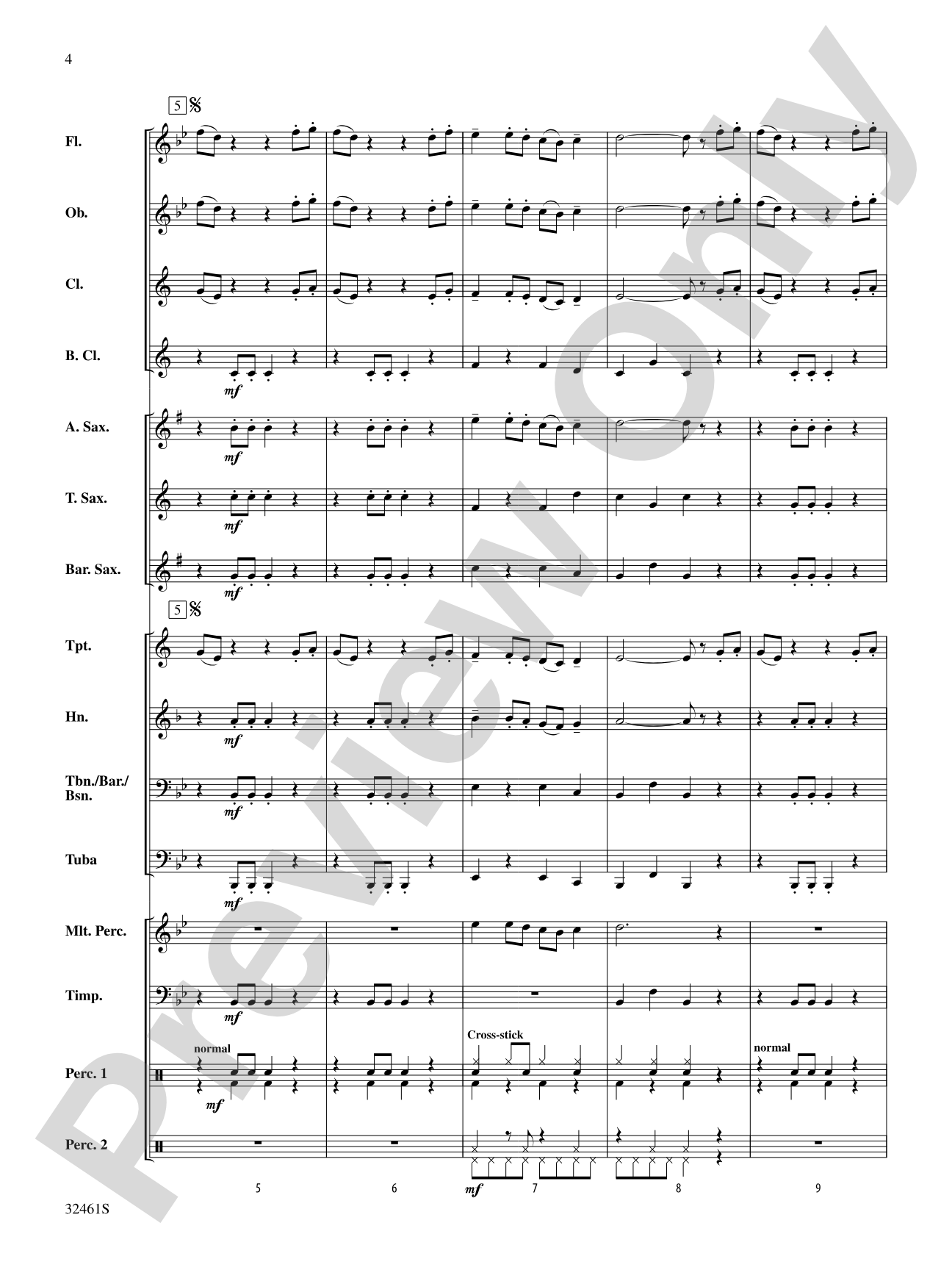 Banda Heroe: Concert Band Conductor Score & Parts