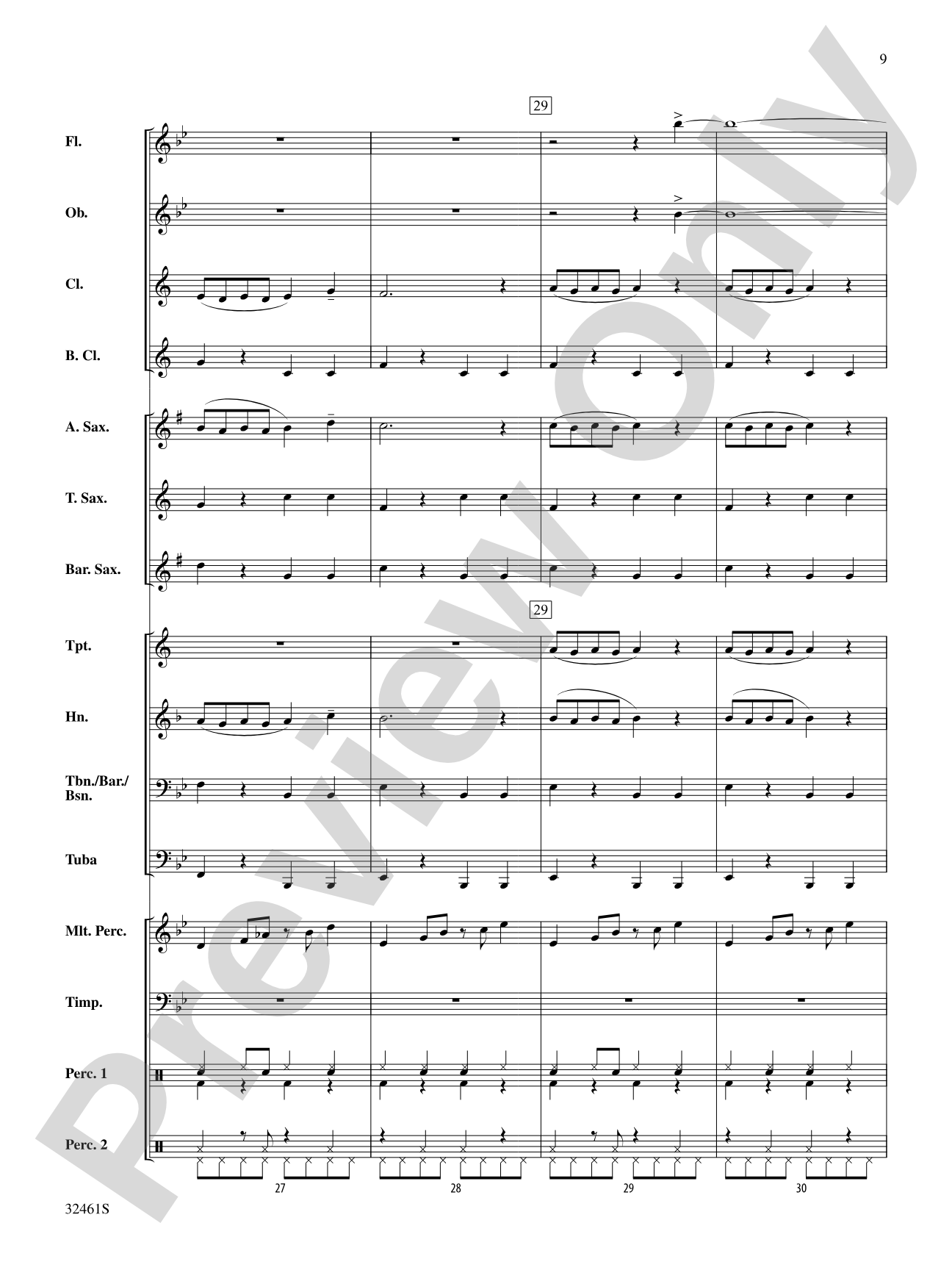 Banda Heroe: Concert Band Conductor Score & Parts