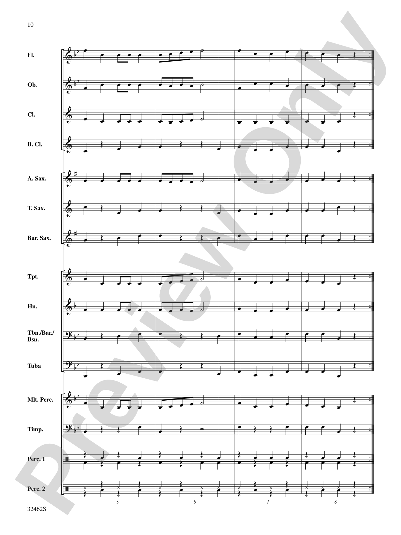 Belwin Beginning Band Kit #6: Concert Band Conductor Score & Parts