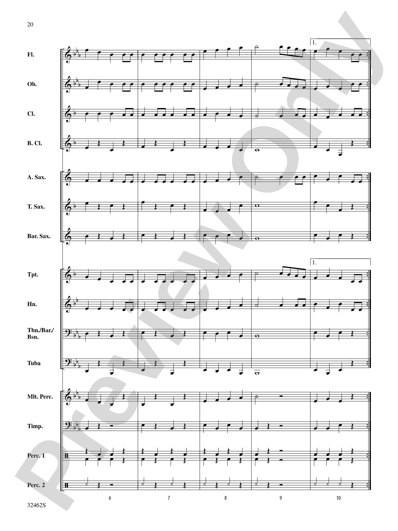 Belwin Beginning Band Kit #6: Concert Band Conductor Score & Parts