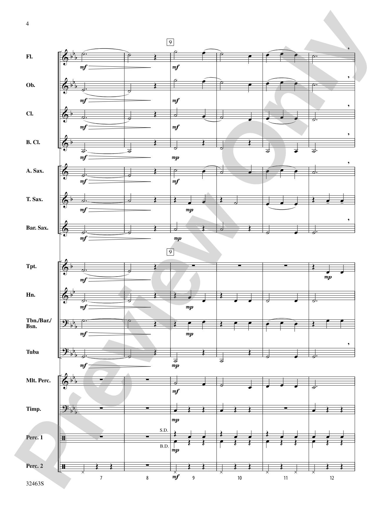 Star with Royal Beauty Bright: Concert Band Conductor Score & Parts