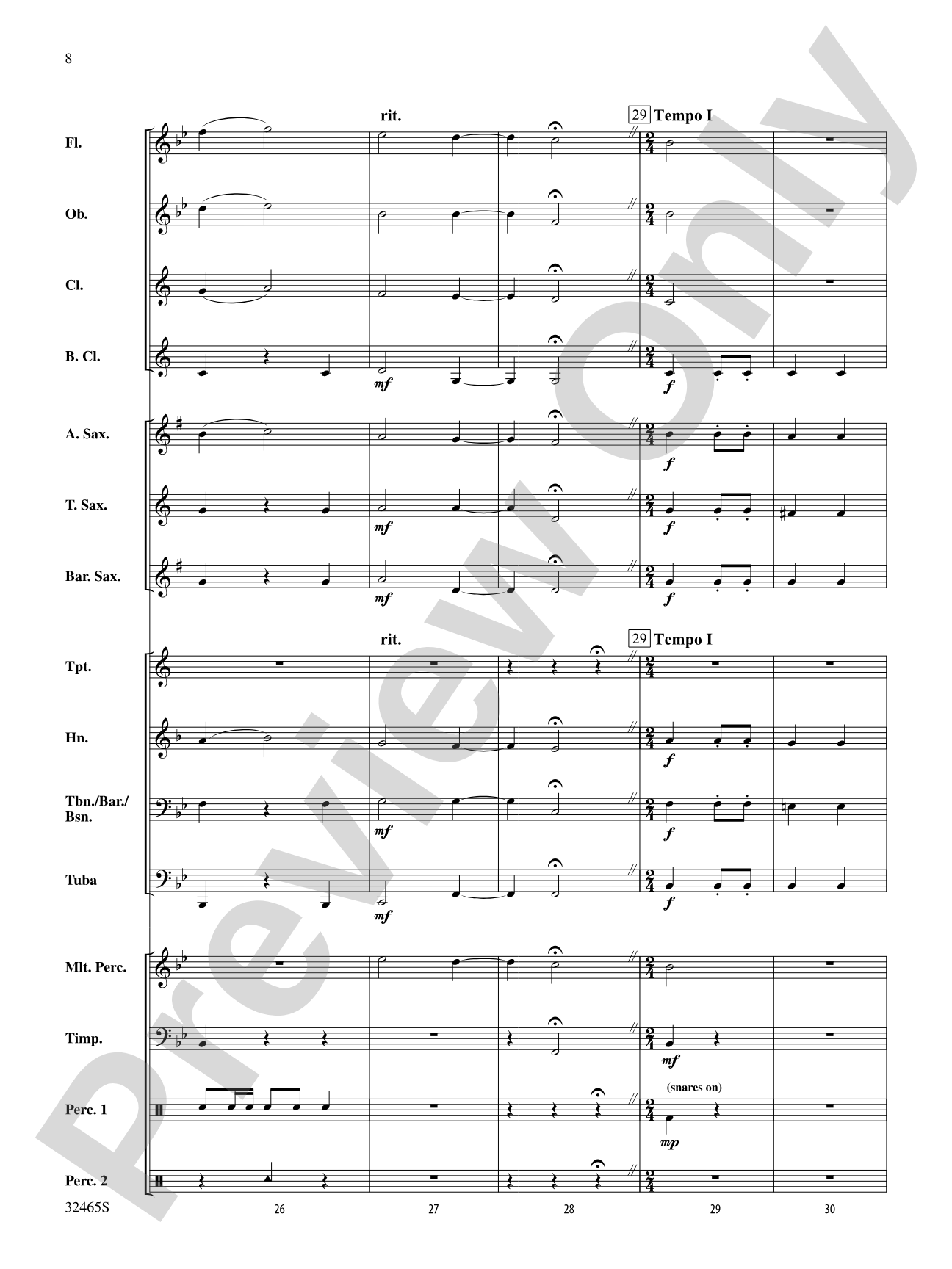 Two Romanian Carols: Concert Band Conductor Score & Parts