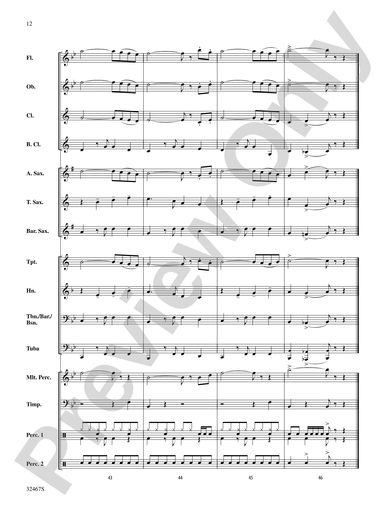 William Told Too Much: Concert Band Conductor Score & Parts
