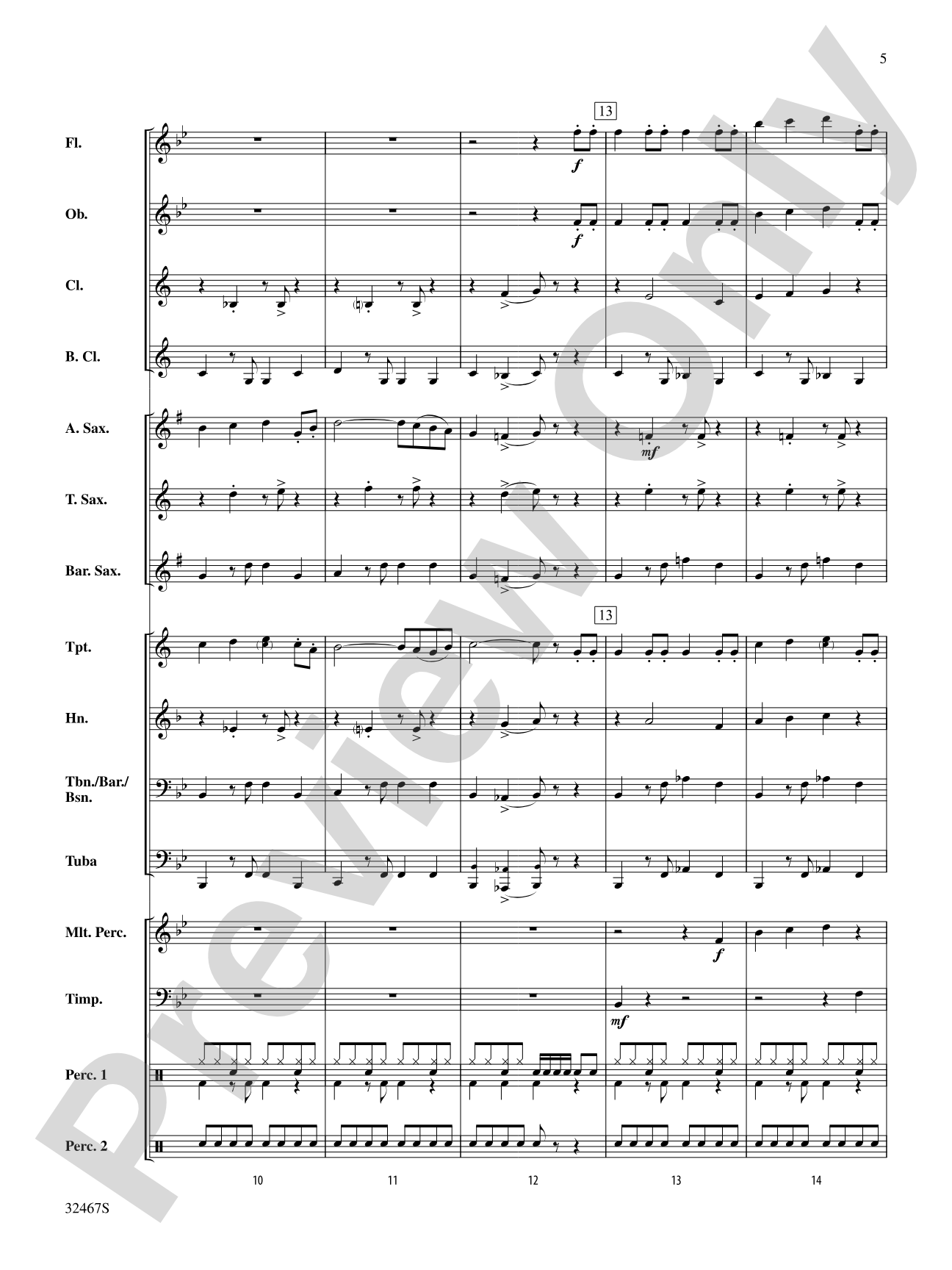 William Told Too Much: Concert Band Conductor Score & Parts
