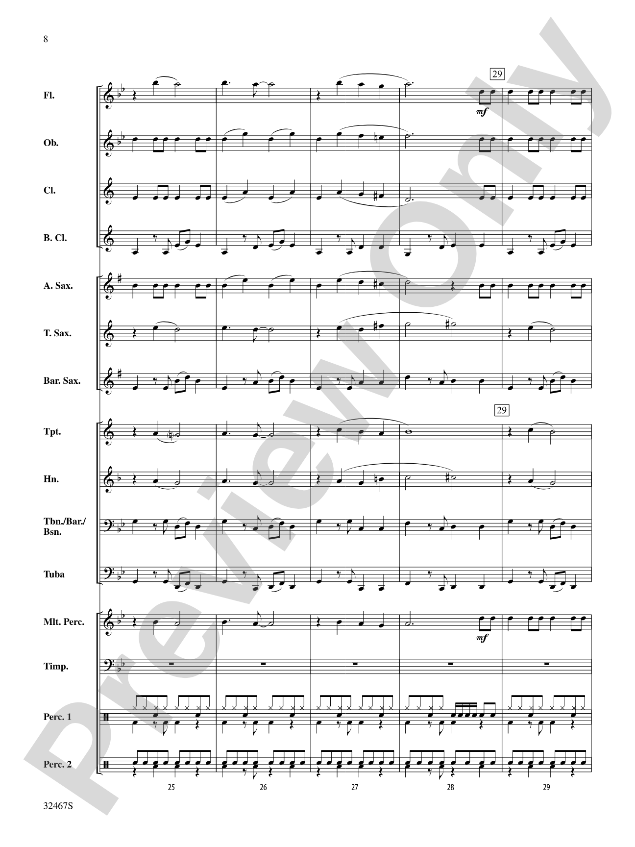 William Told Too Much: Concert Band Conductor Score & Parts