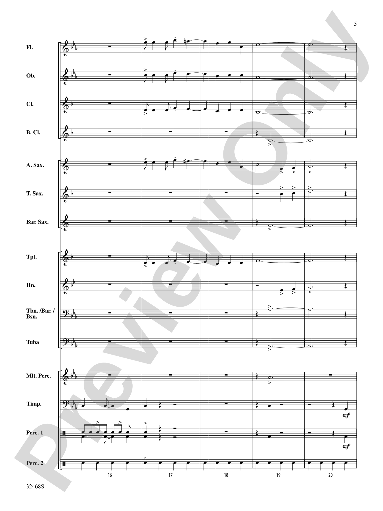 Guardians of the Canyon: Concert Band Conductor Score & Parts