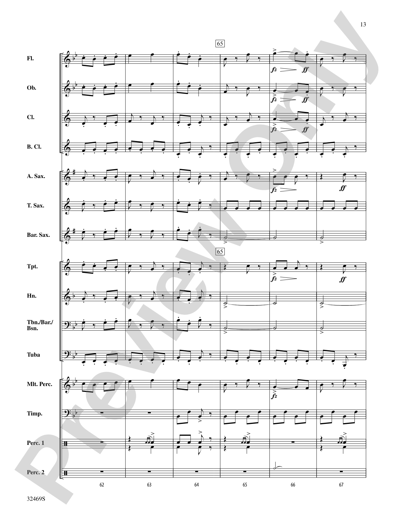March of Bacchus: Concert Band Conductor Score & Parts