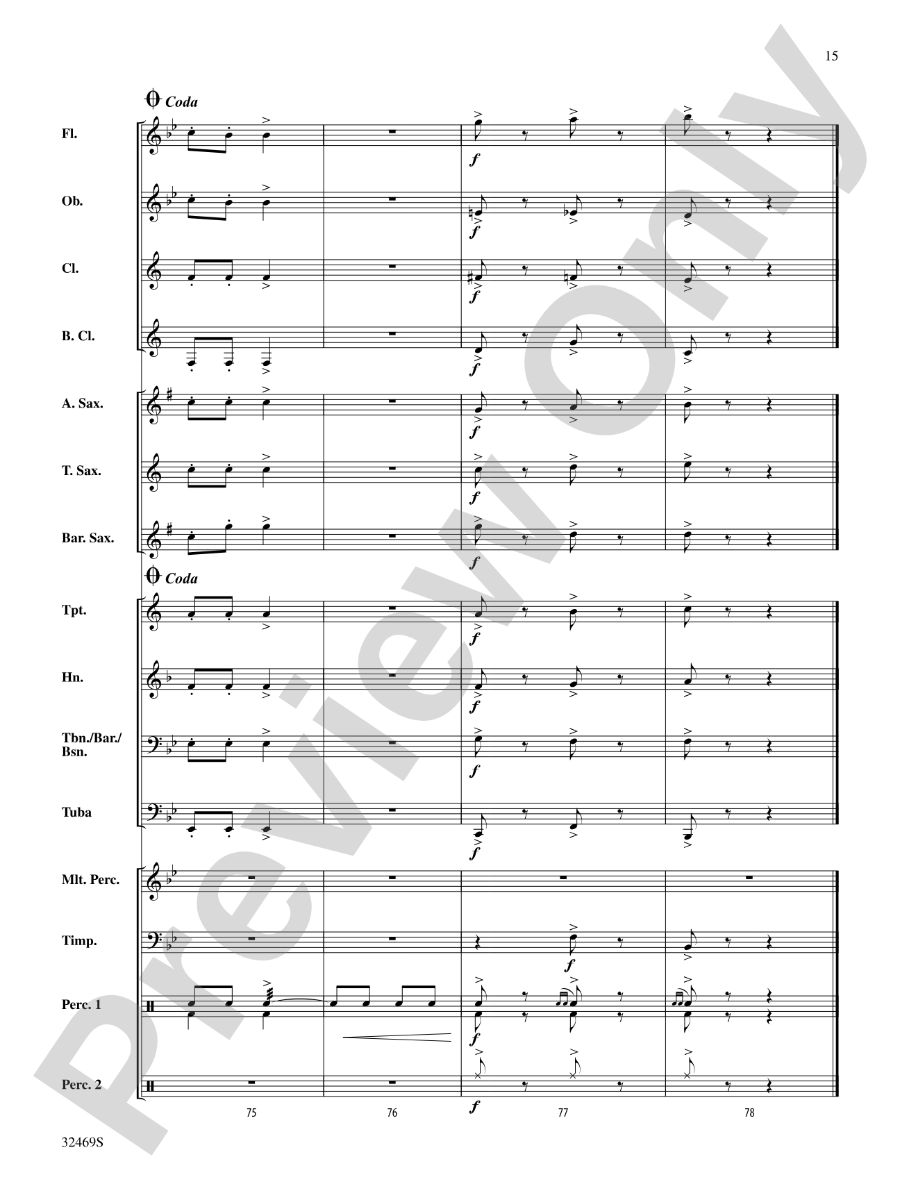March of Bacchus: Concert Band Conductor Score & Parts
