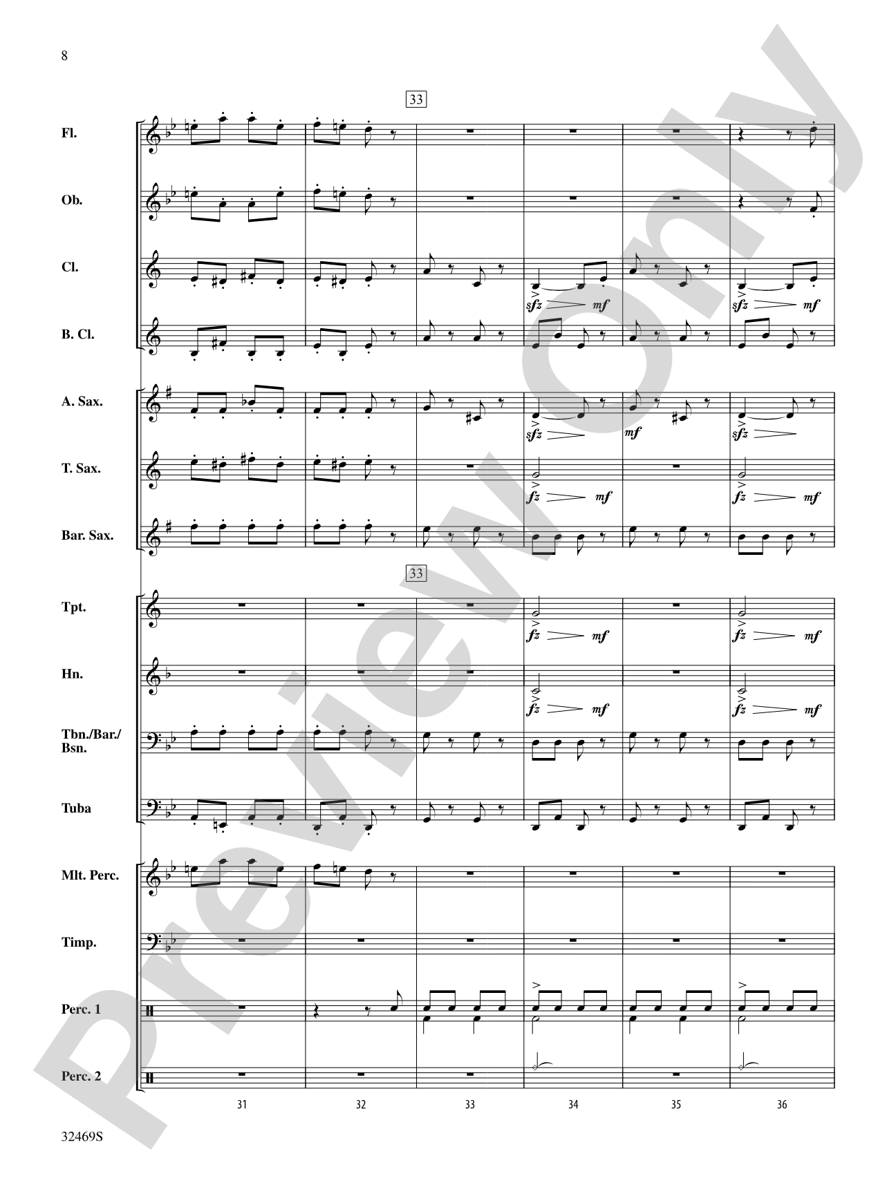 March of Bacchus: Concert Band Conductor Score & Parts