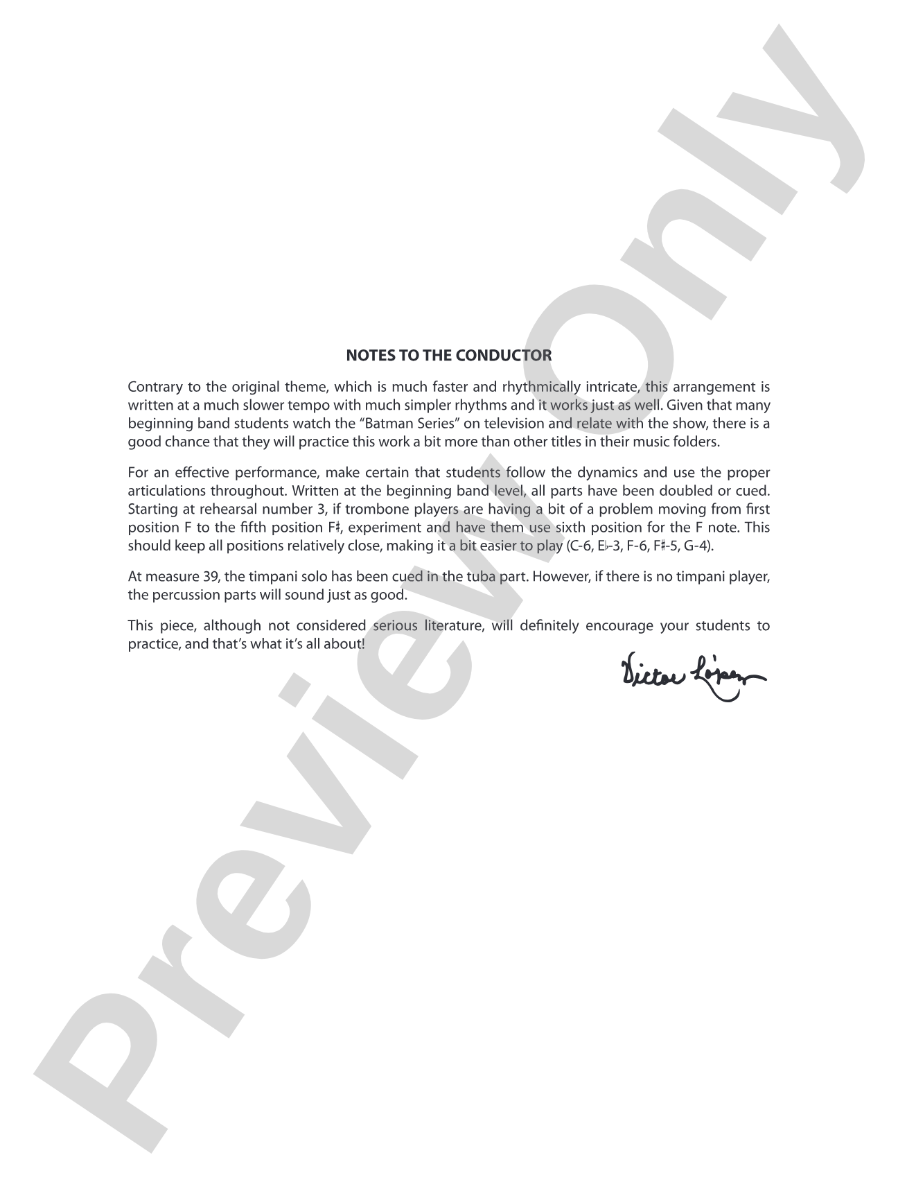 Batman: The Brave and the Bold (Main Title): Concert Band Conductor Score & Parts