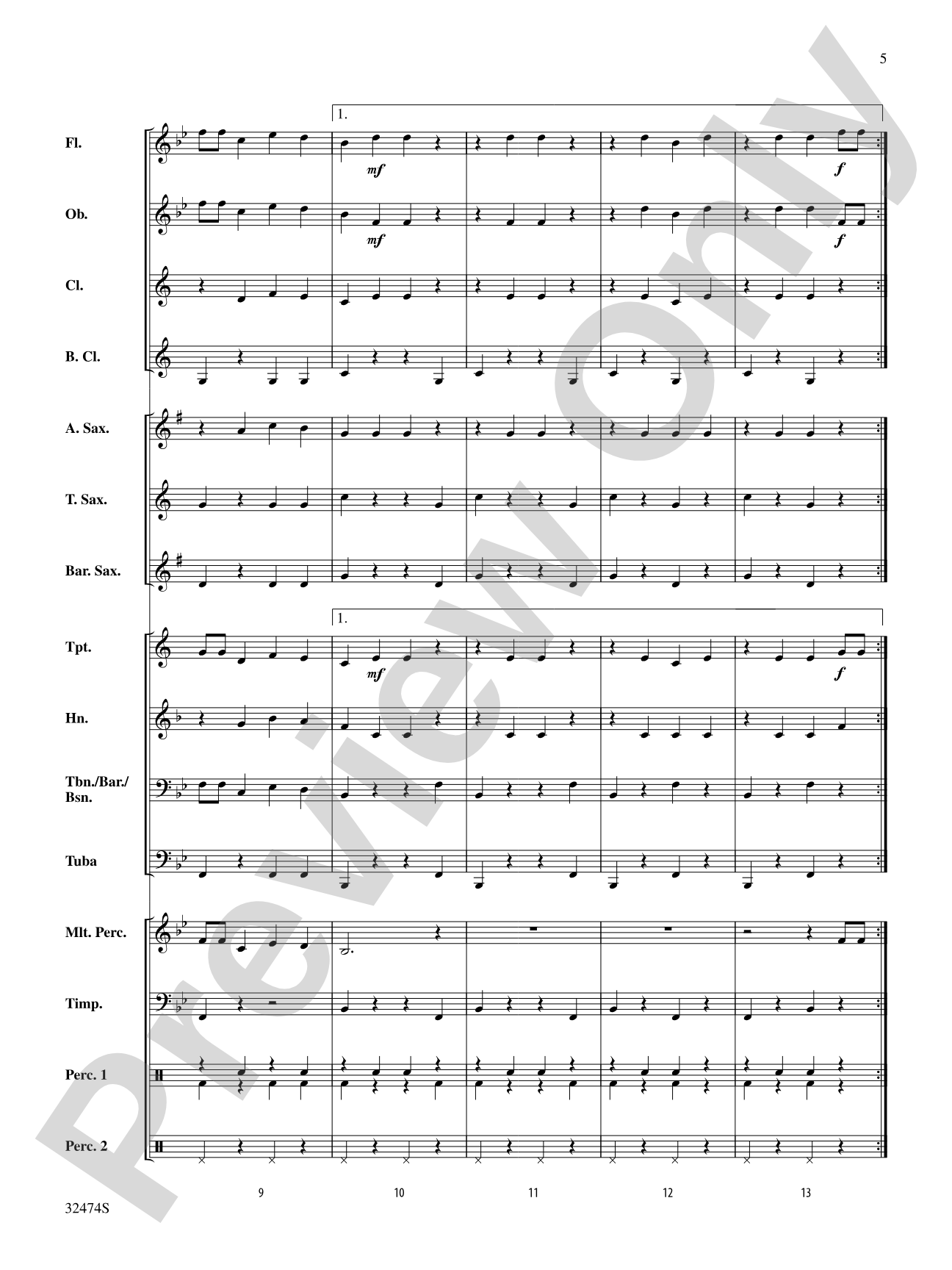 The Merry-Go-Round Broke Down: Concert Band Conductor Score & Parts