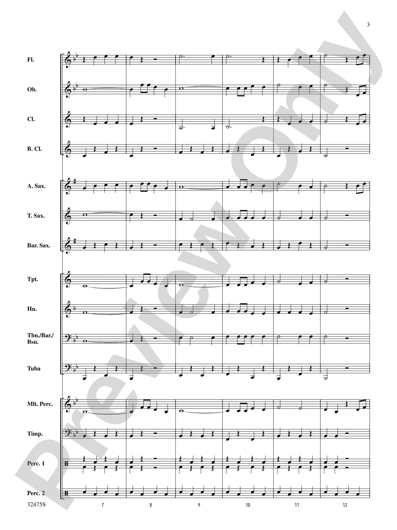 I'm an Old Cowhand (from the Rio Grande): Concert Band Conductor Score & Parts