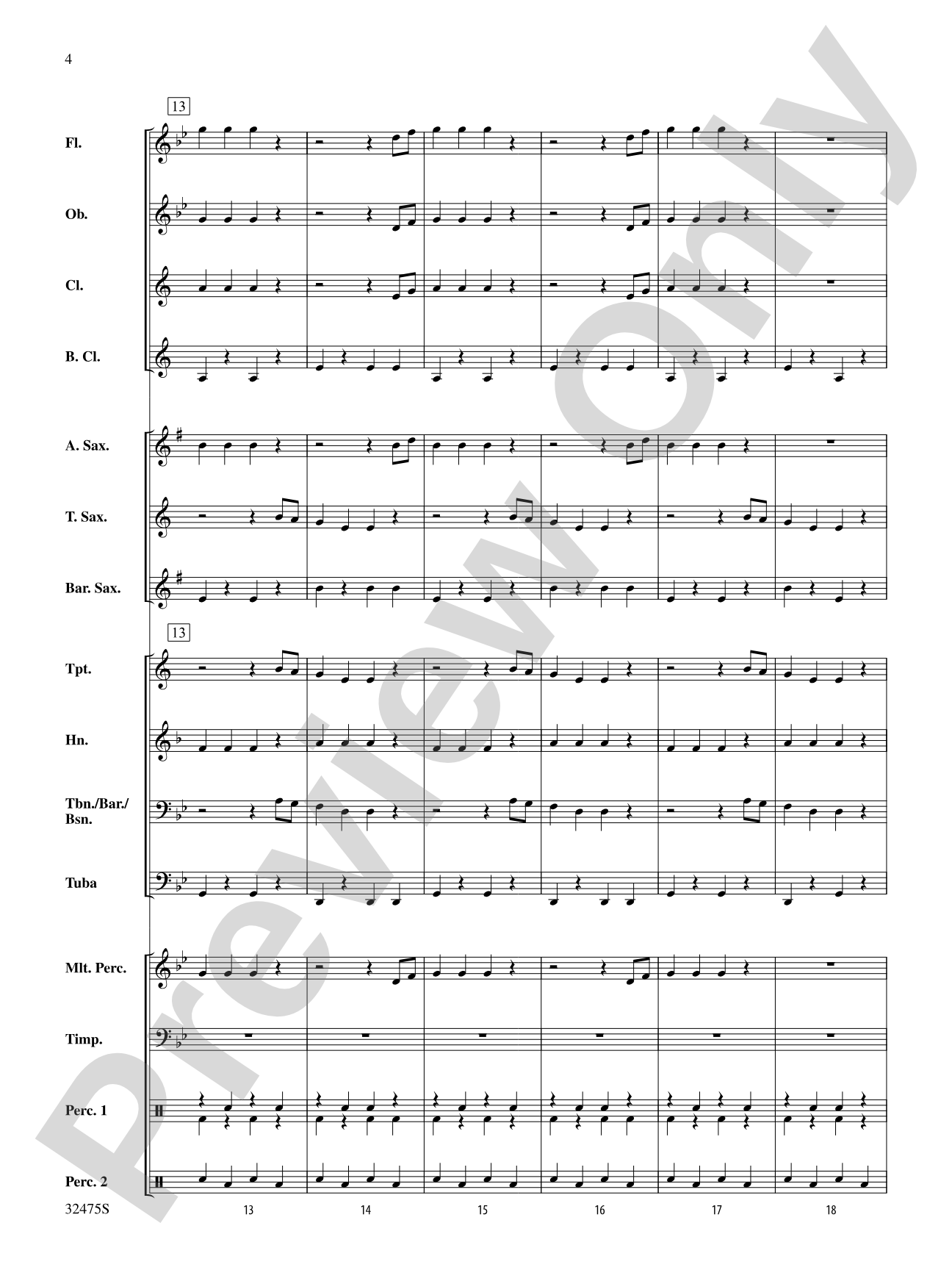 I'm an Old Cowhand (from the Rio Grande): Concert Band Conductor Score & Parts
