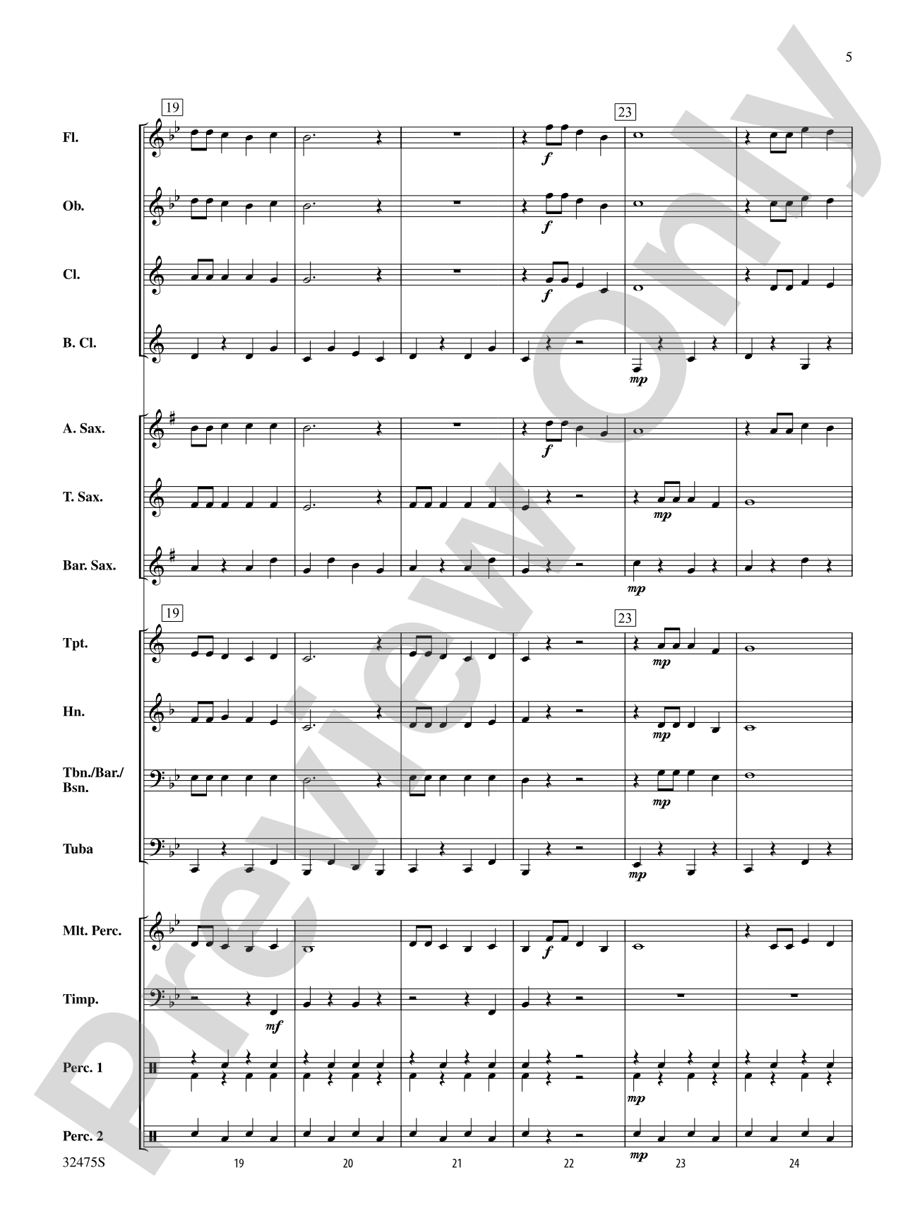 I'm an Old Cowhand (from the Rio Grande): Concert Band Conductor Score & Parts