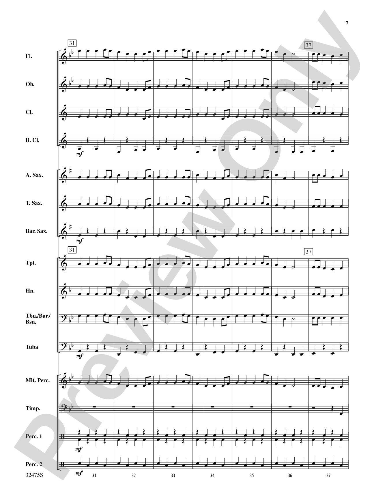 I'm an Old Cowhand (from the Rio Grande): Concert Band Conductor Score & Parts