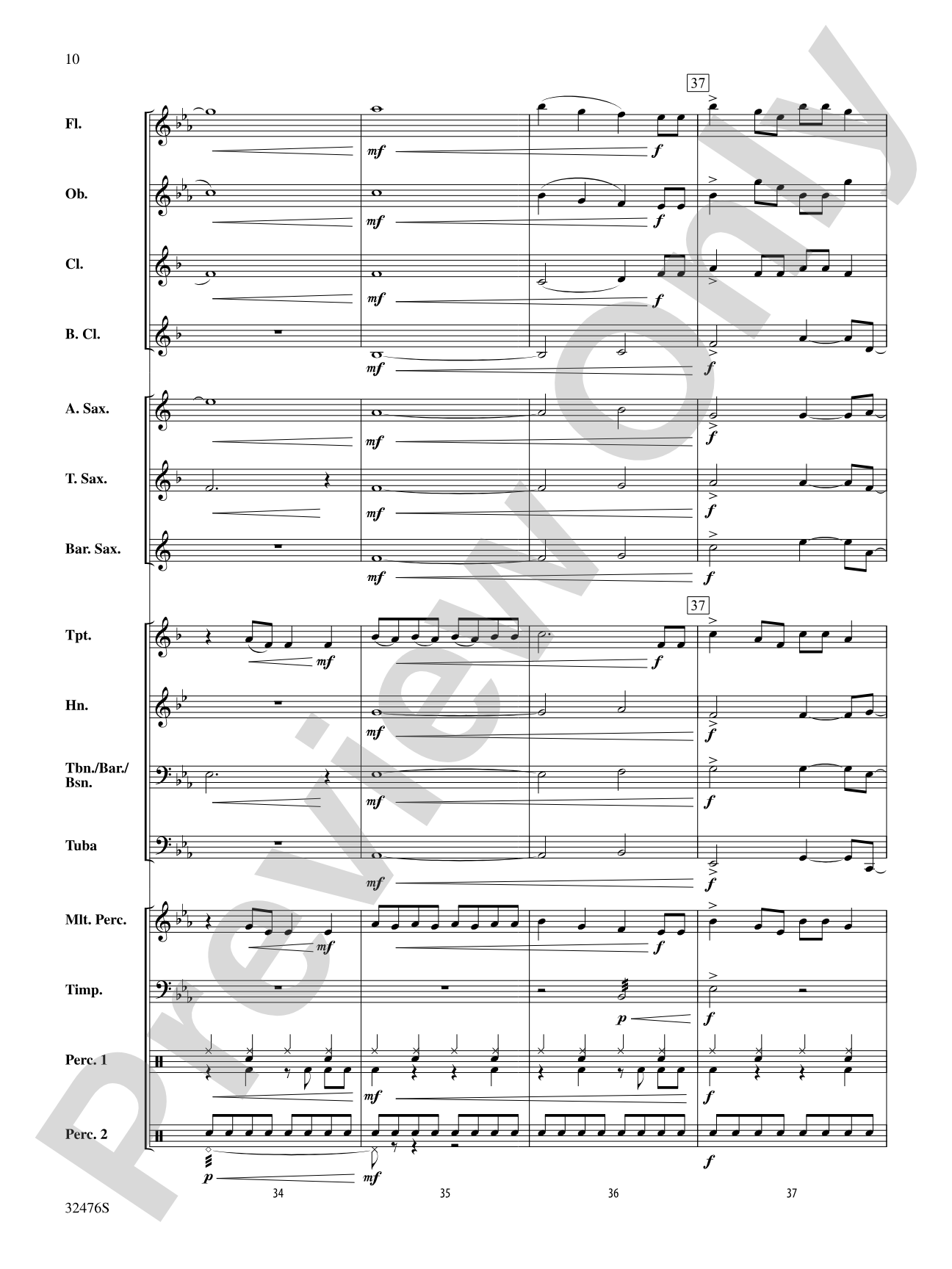 Party in the U.S.A.: Concert Band Conductor Score & Parts