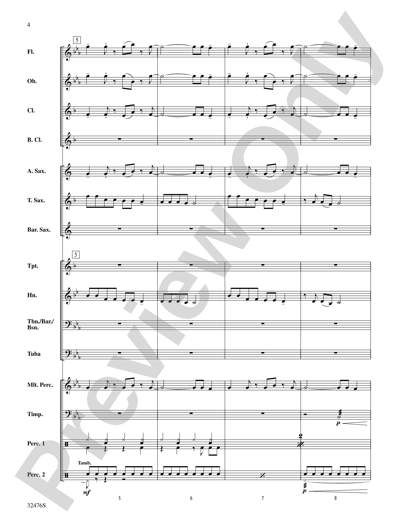Party in the U.S.A.: Concert Band Conductor Score & Parts