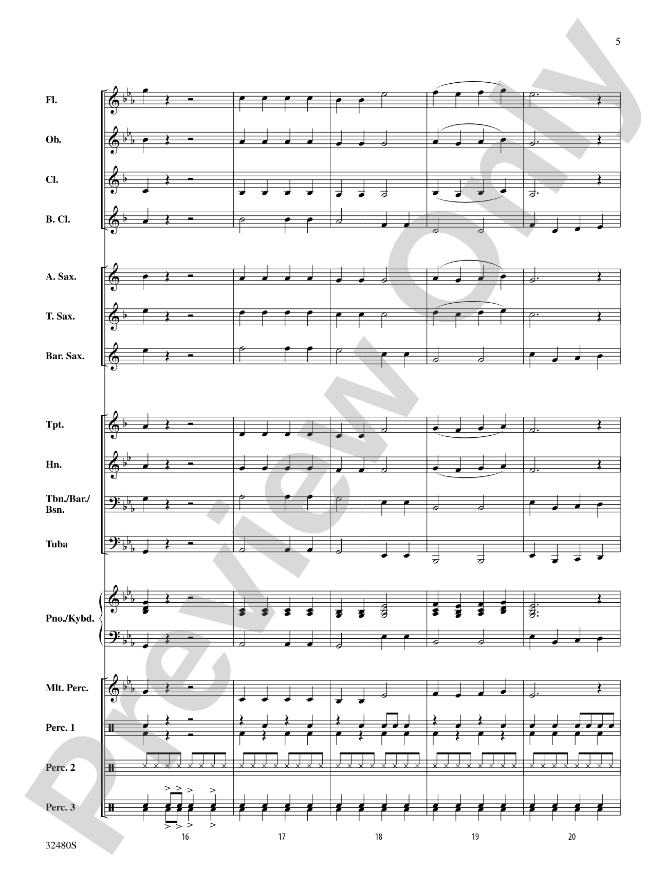 Rockin' Ol' St. Nick: Concert Band Conductor Score & Parts