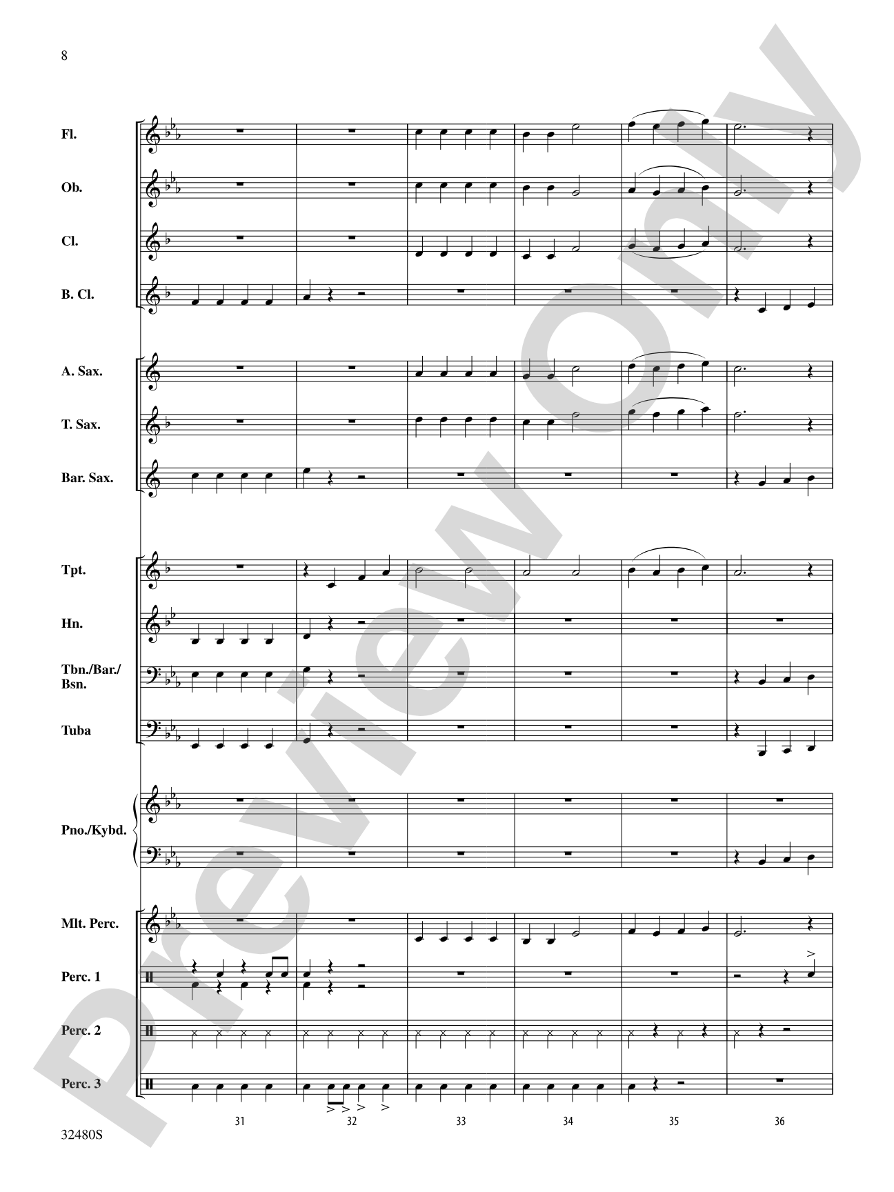 Rockin' Ol' St. Nick: Concert Band Conductor Score & Parts