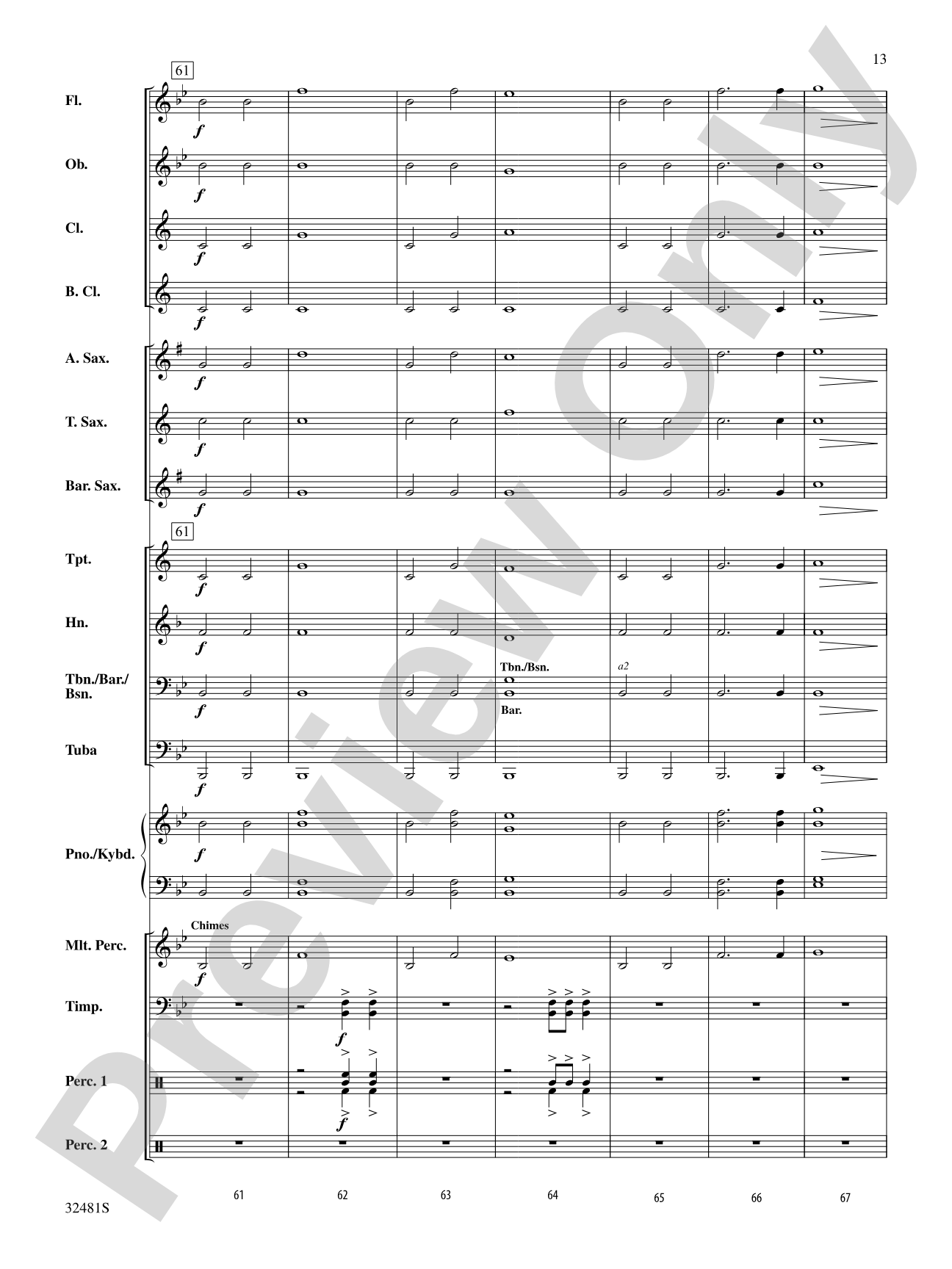 Procession of Heroes: Concert Band Conductor Score & Parts