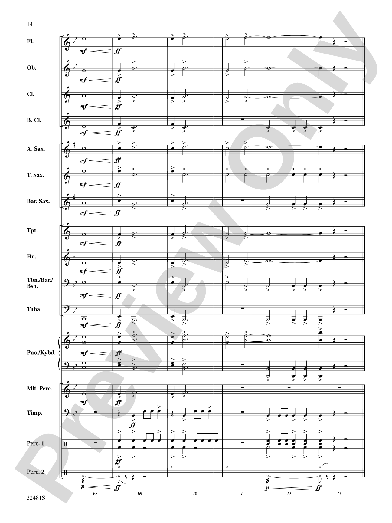 Procession of Heroes: Concert Band Conductor Score & Parts