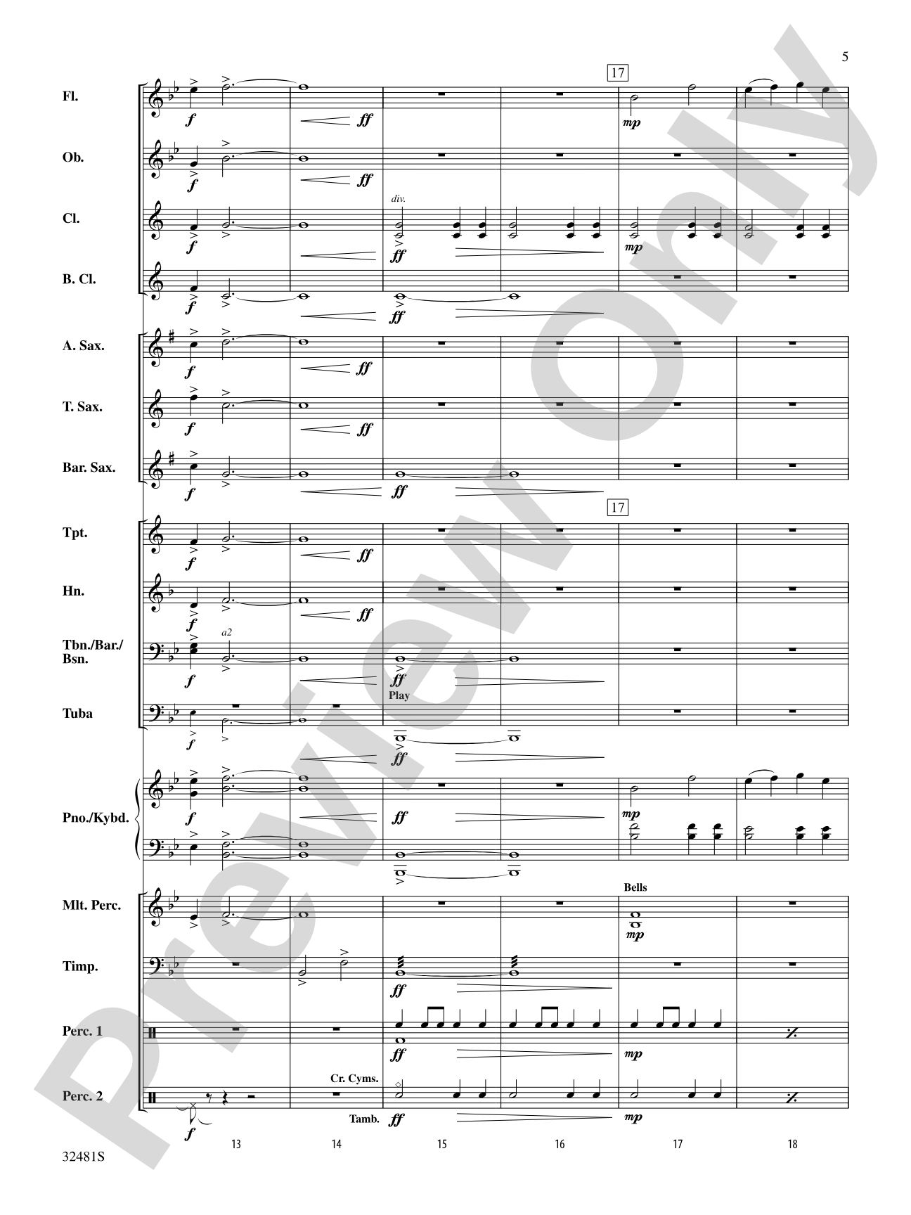 Procession of Heroes: Concert Band Conductor Score & Parts