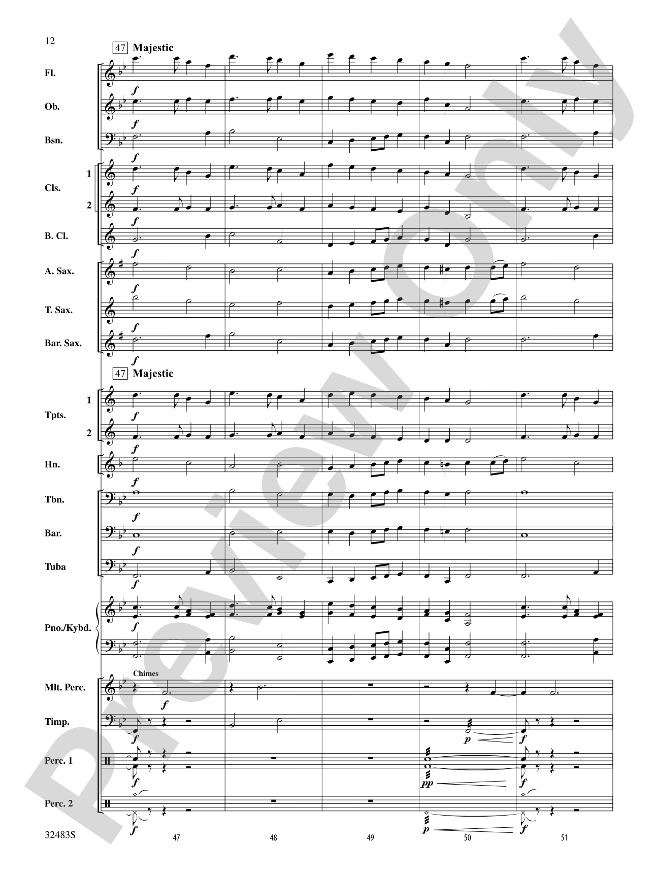 Angels from the Realms of Glory: Concert Band Conductor Score & Parts