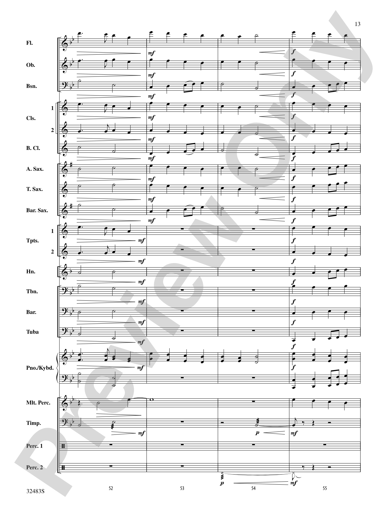Angels from the Realms of Glory: Concert Band Conductor Score & Parts