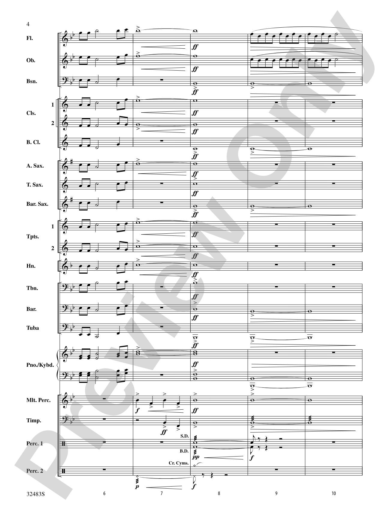 Angels from the Realms of Glory: Concert Band Conductor Score & Parts