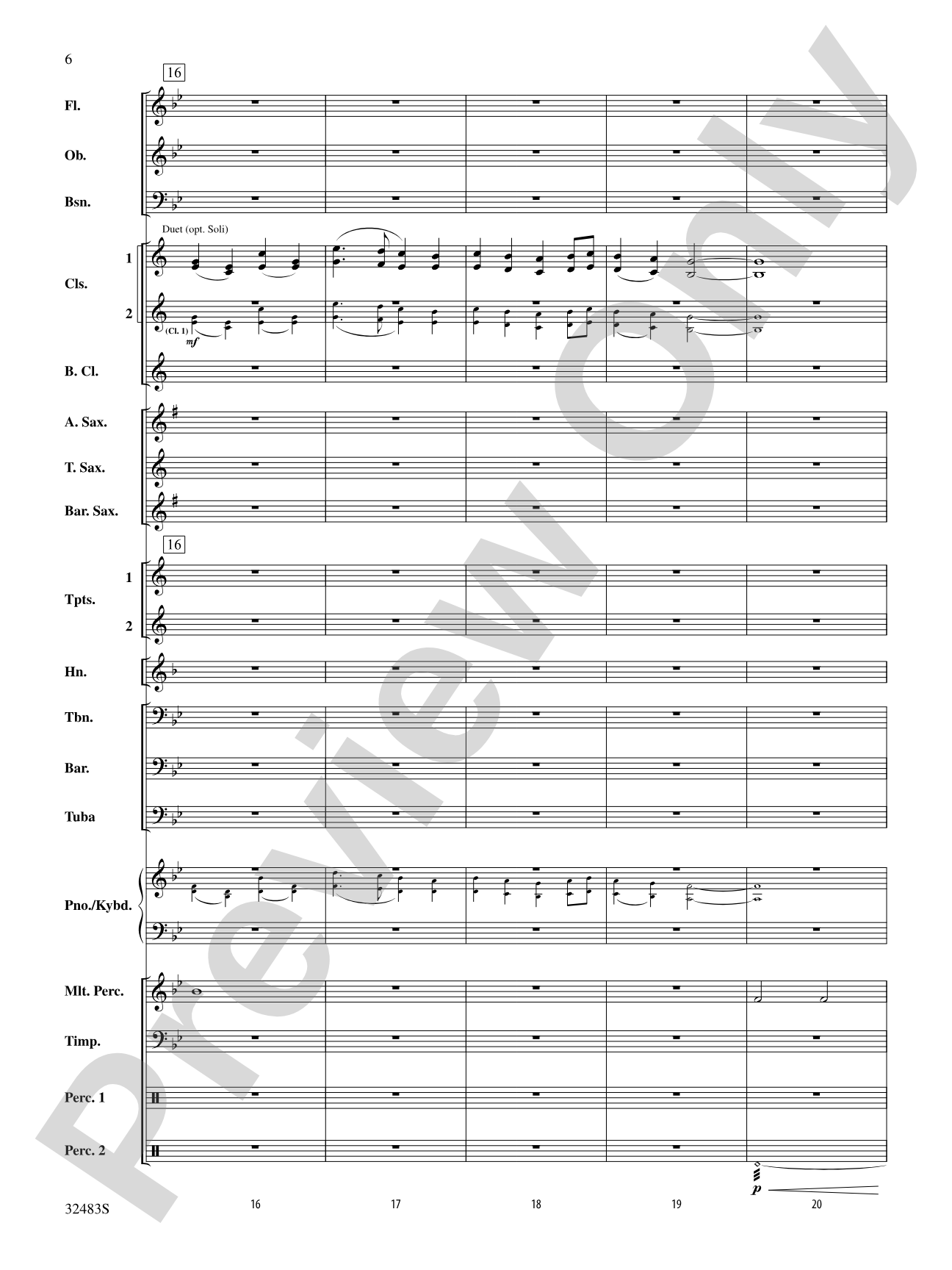 Angels from the Realms of Glory: Concert Band Conductor Score & Parts