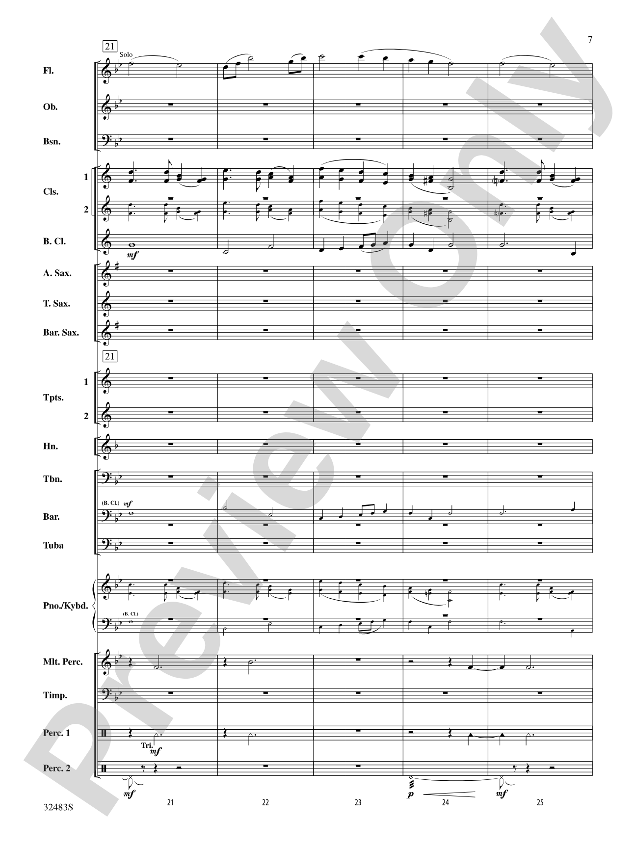 Angels from the Realms of Glory: Concert Band Conductor Score & Parts