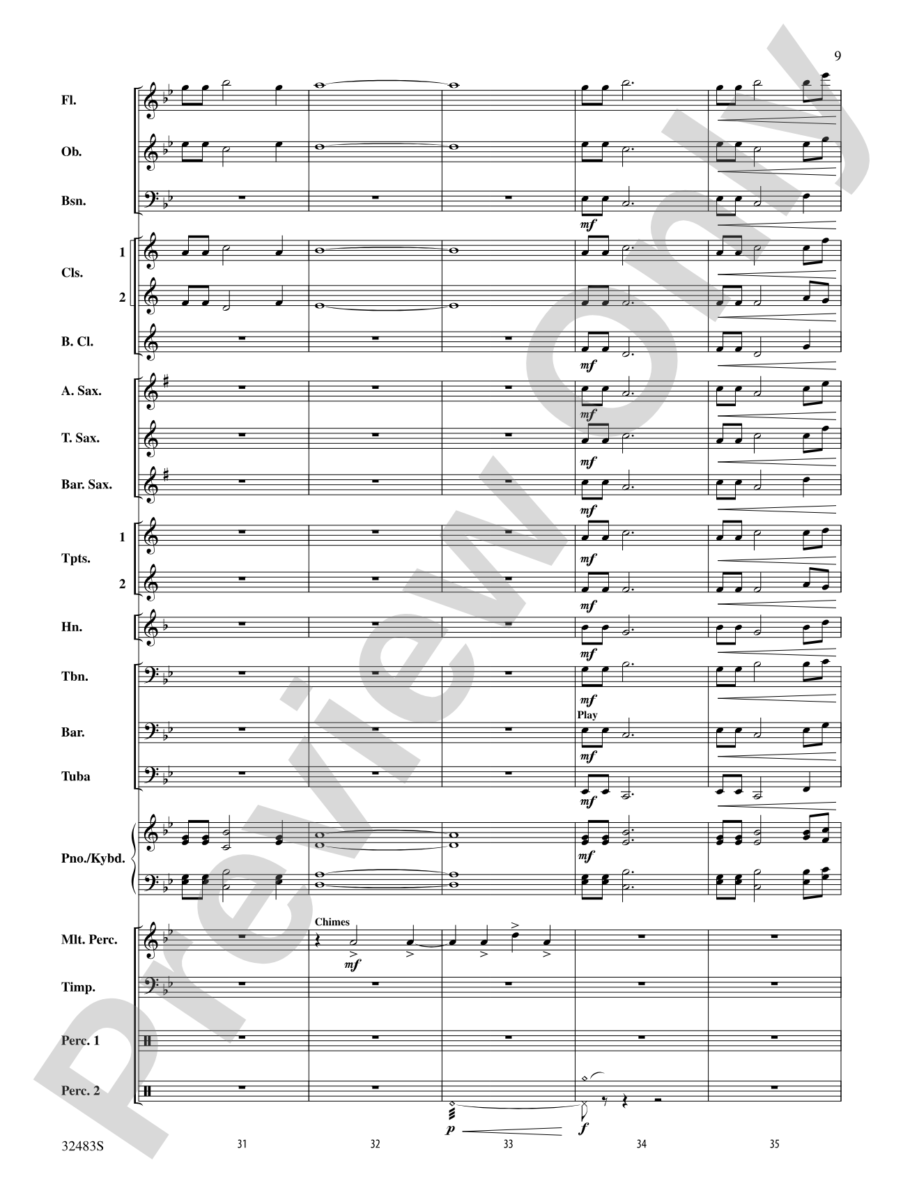 Angels from the Realms of Glory: Concert Band Conductor Score & Parts