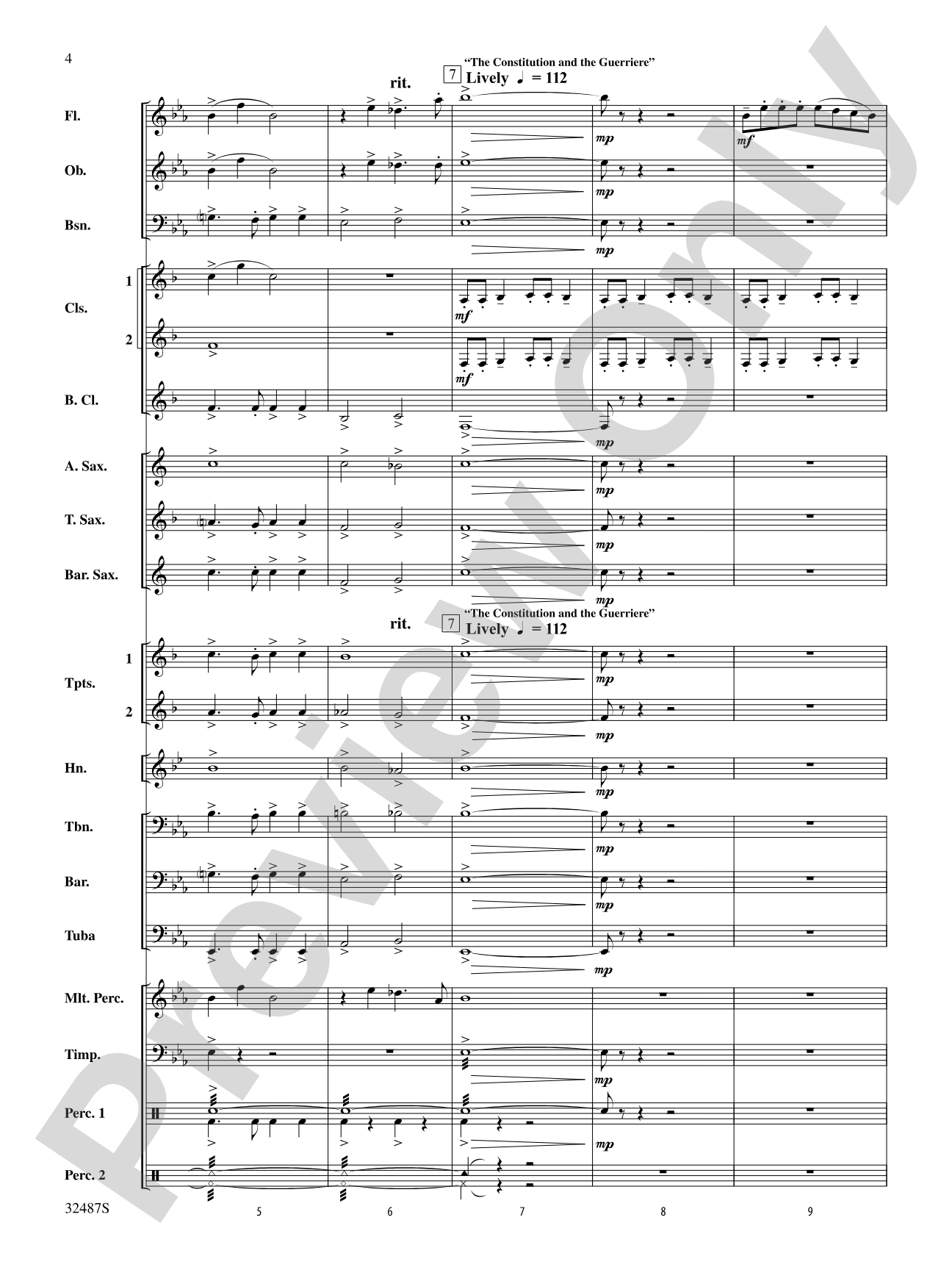 Tales from the Sea: Concert Band Conductor Score & Parts