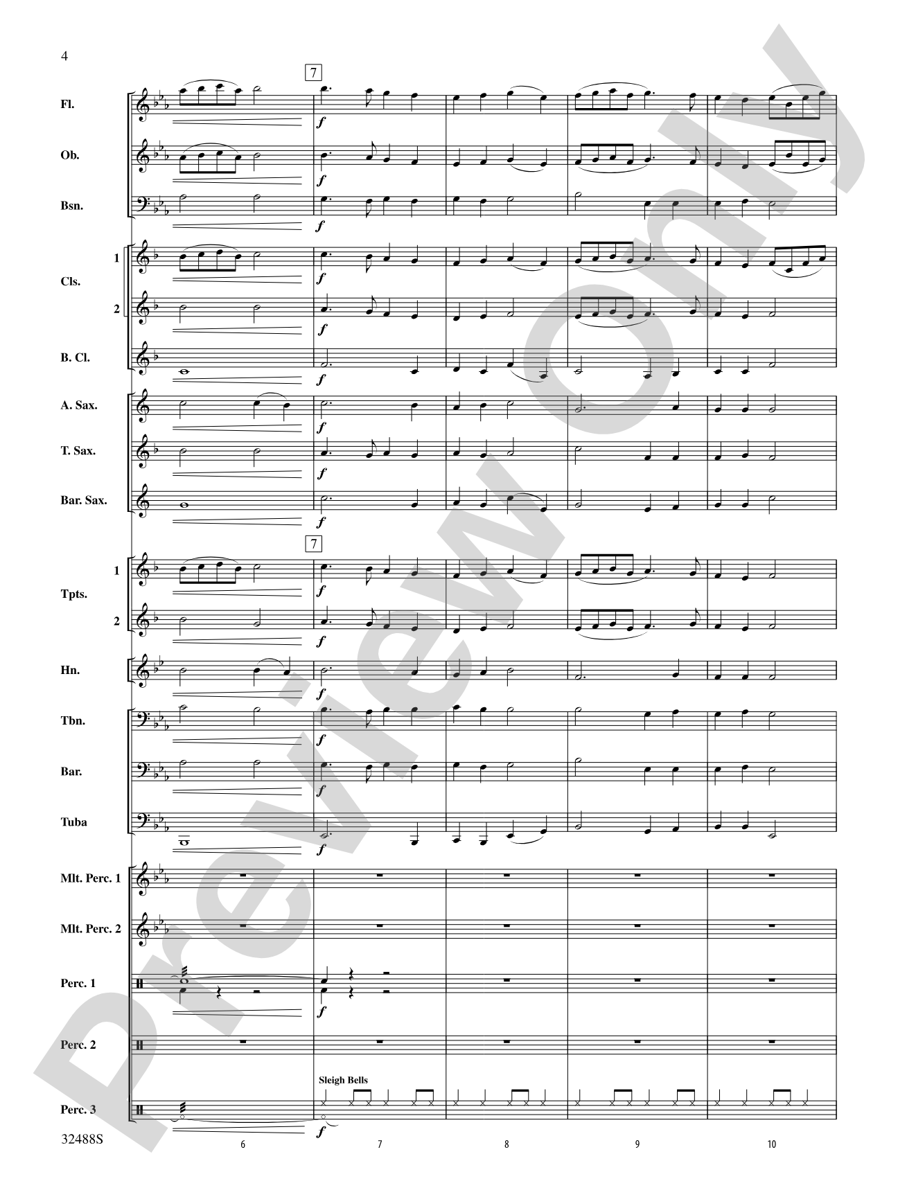 Deck the Hall with Bells and Whistles: Concert Band Conductor Score & Parts